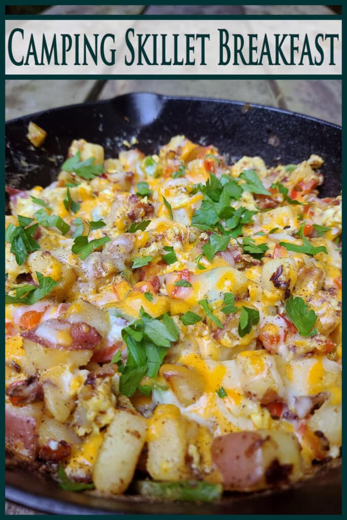 The BEST Camping Breakfast Skillet Recipe [Customizable!] - 2 Nerds In ...