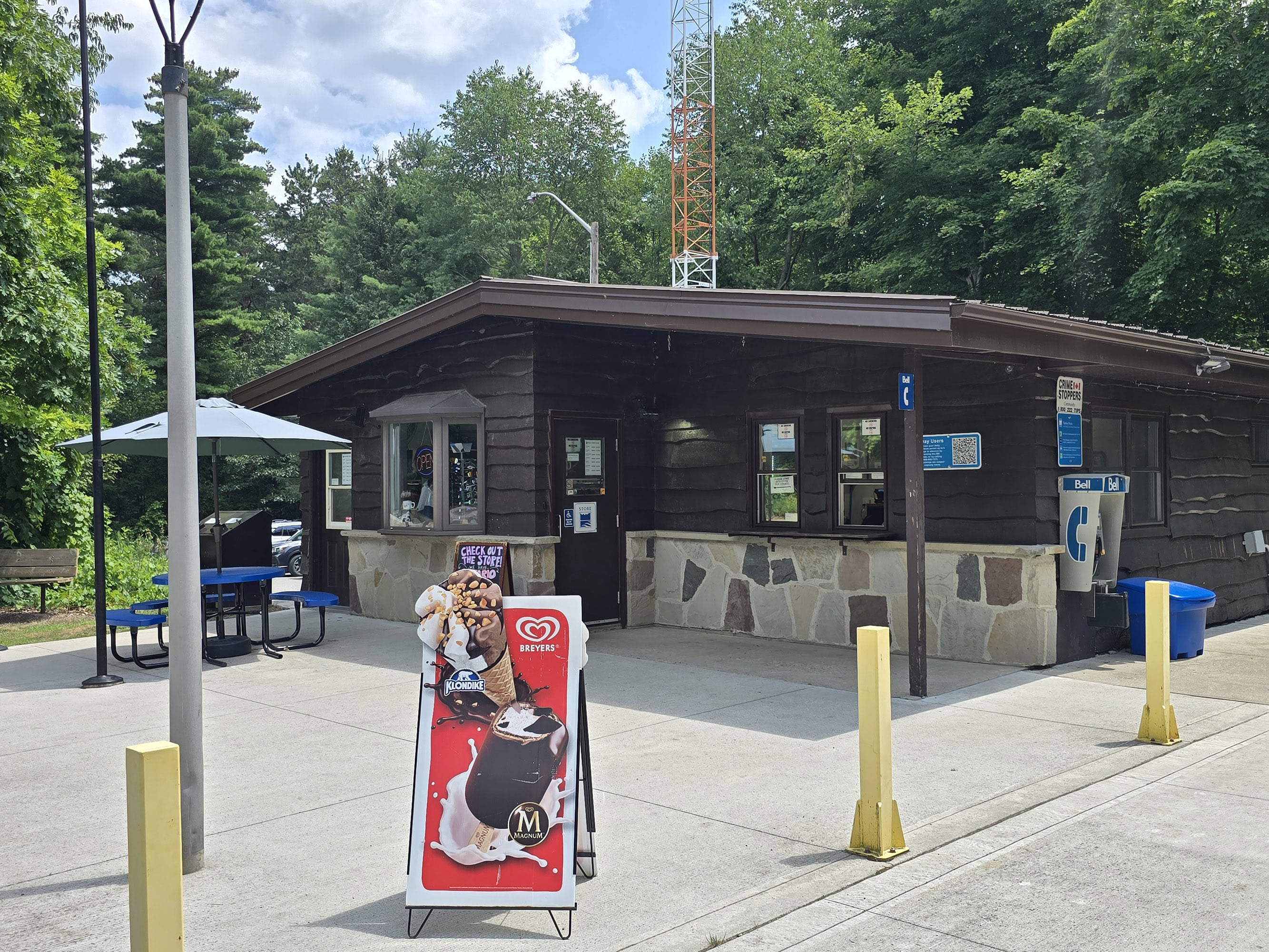 The Turkey Point Provincial Park gatehouse.