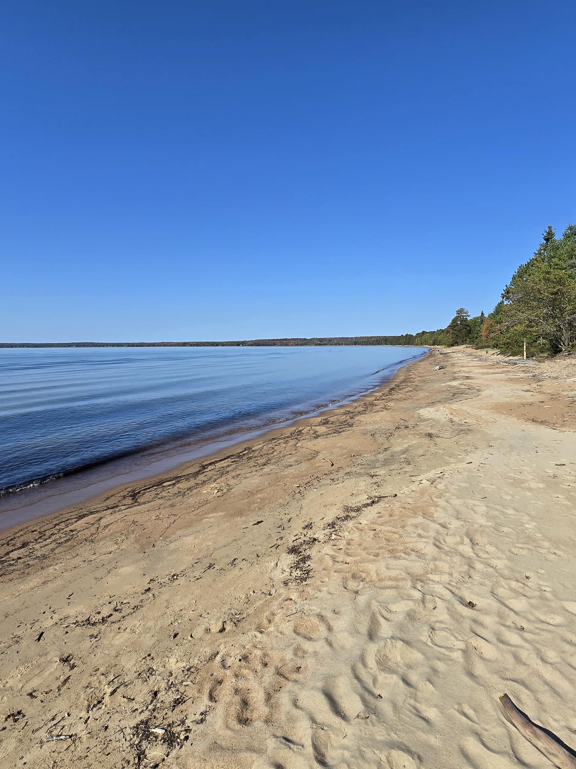 Batchawana Bay Beach, A long beach on Lake Superior.
