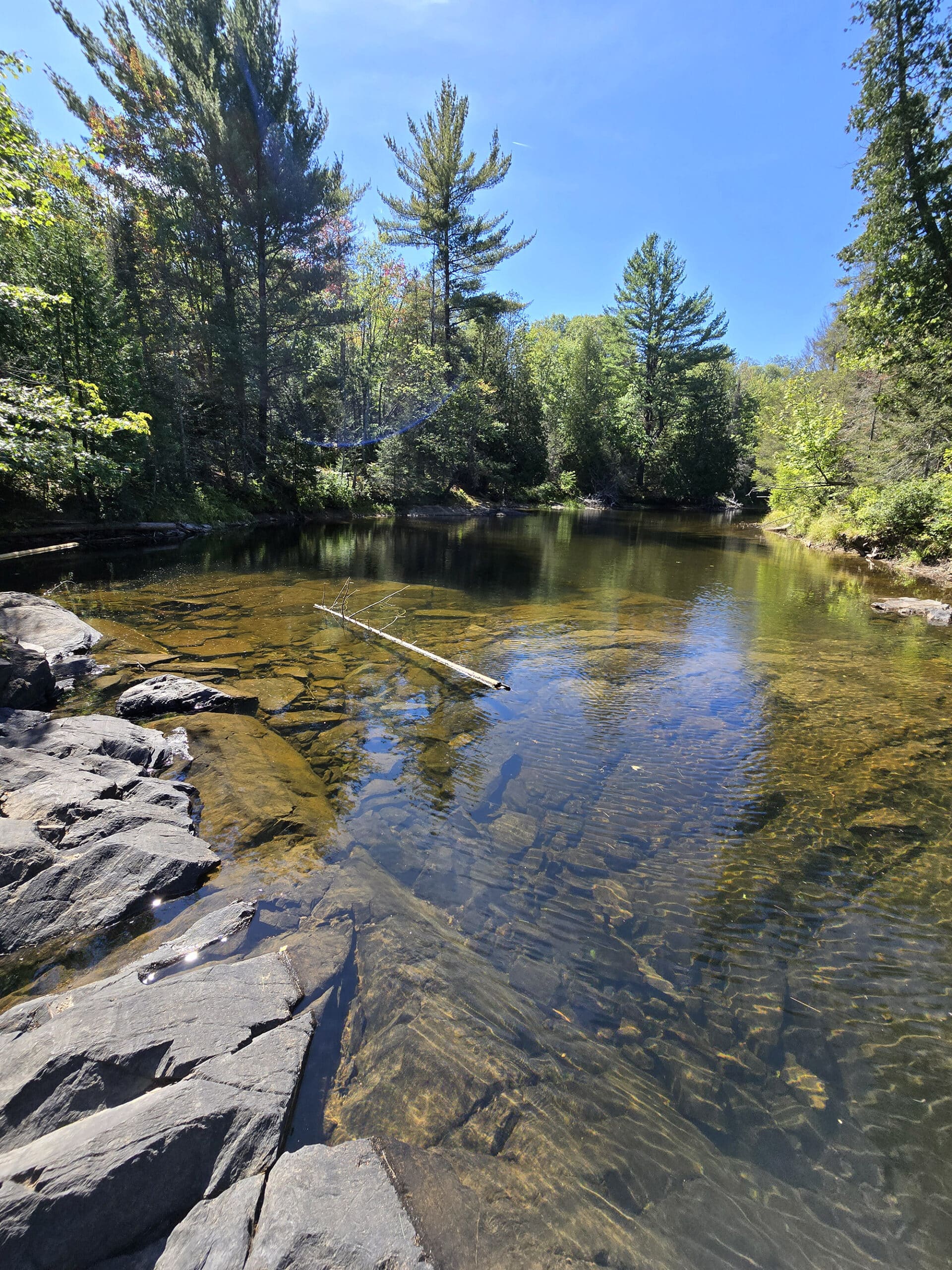 The aux sables river.