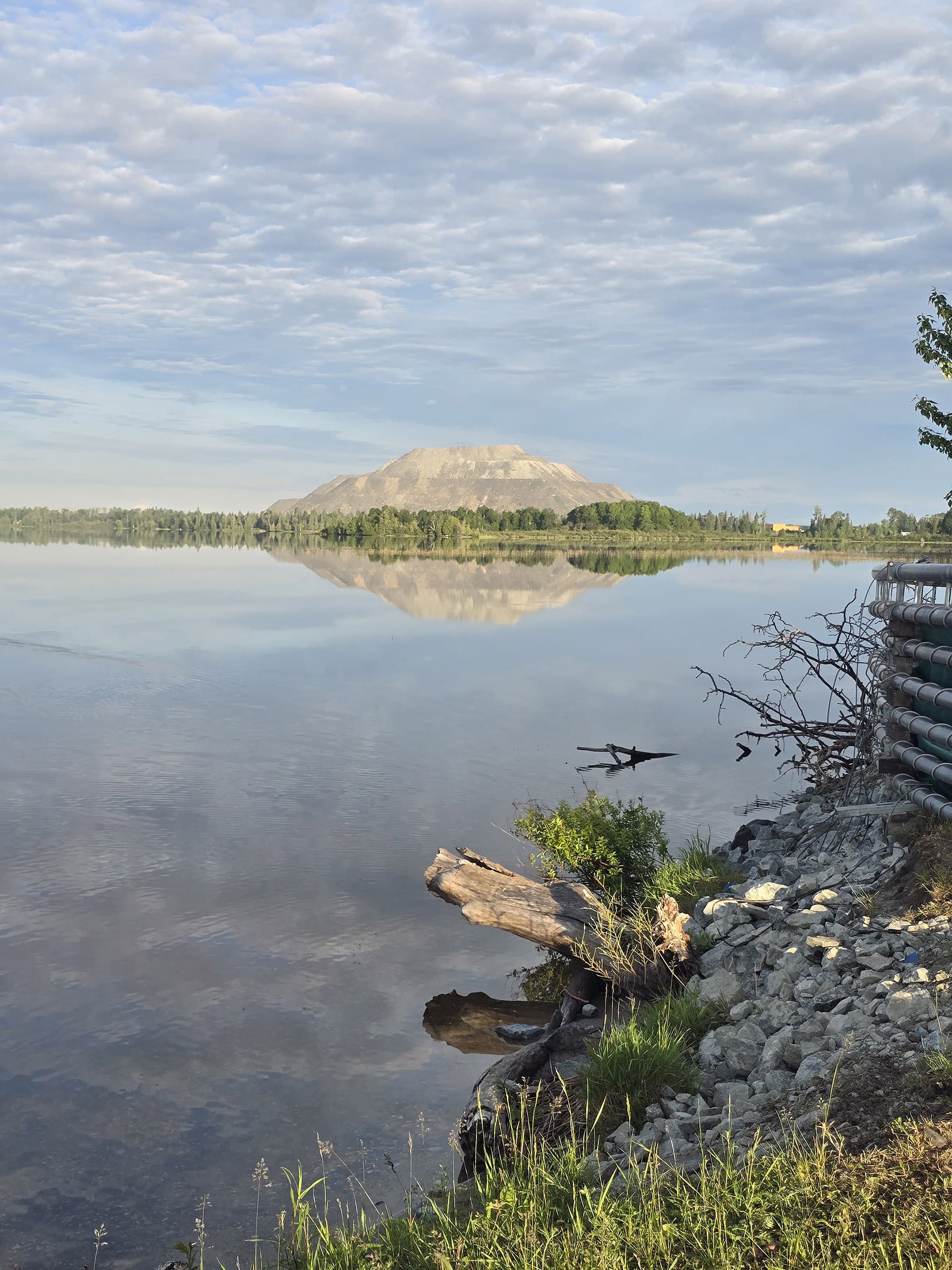 A view over the lake at MacLeod Provincial Park.