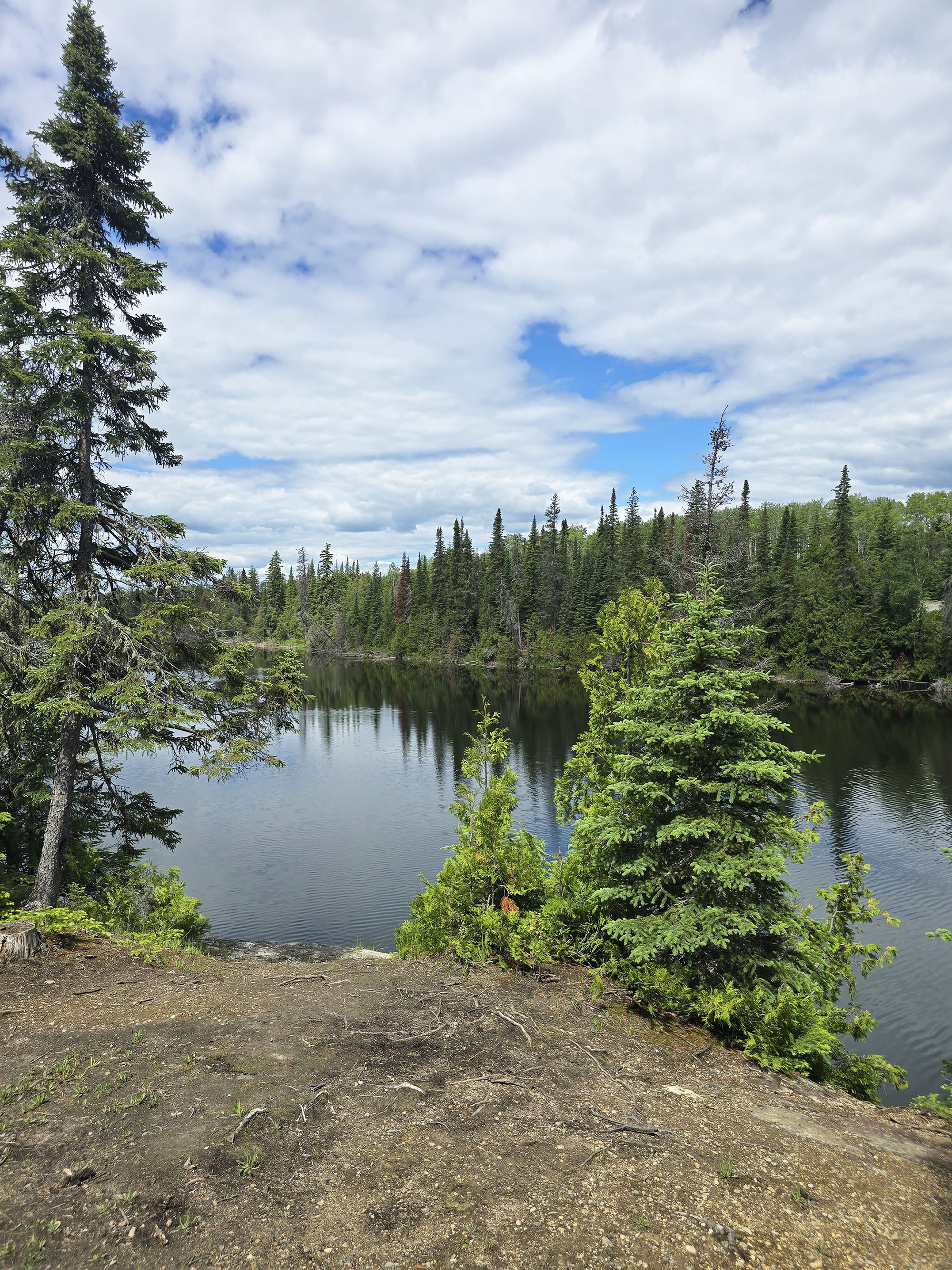 A view over the lagoon at Macleod Provincial Park.