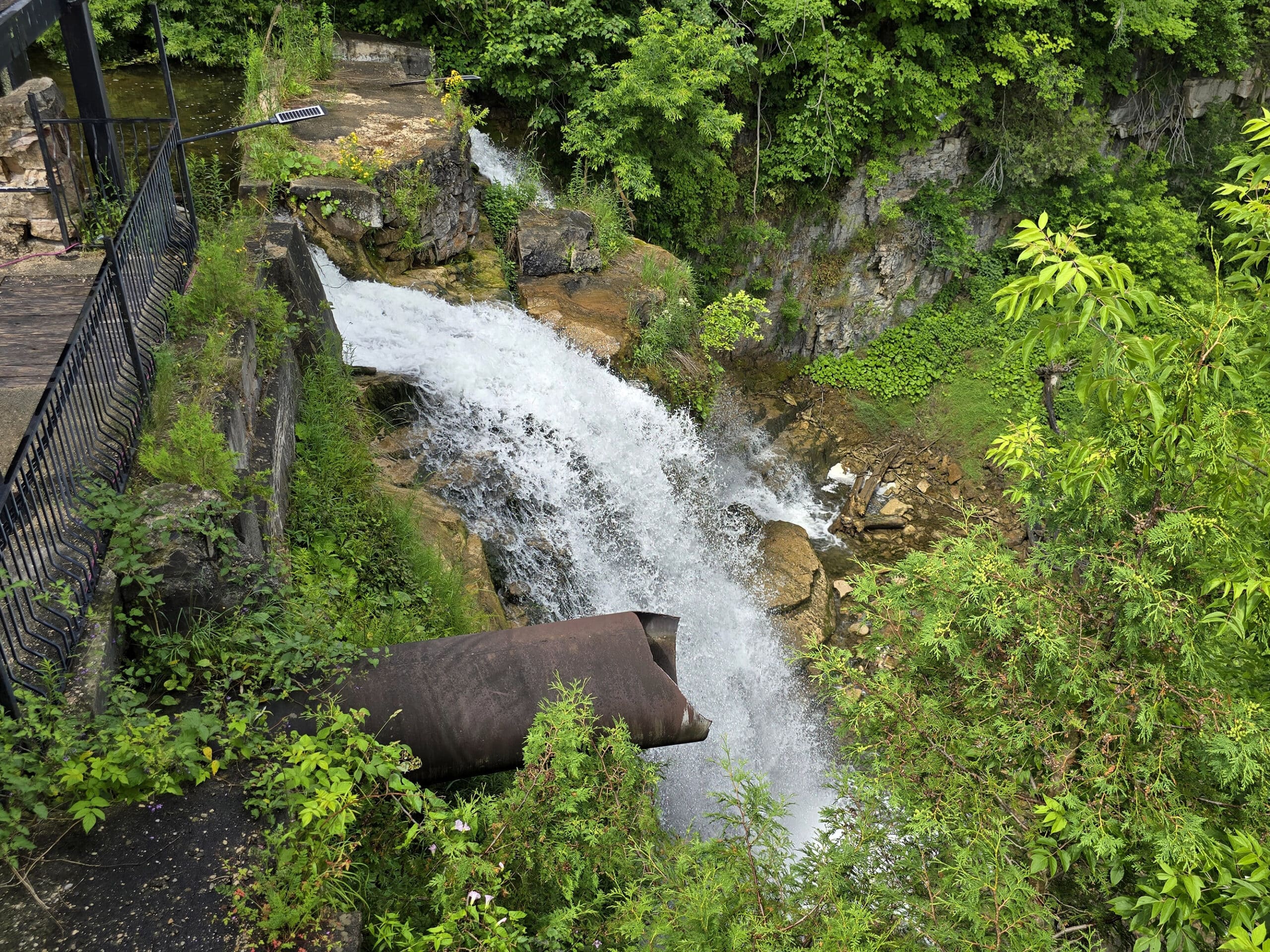 Walter’s Falls, viewed from the side.