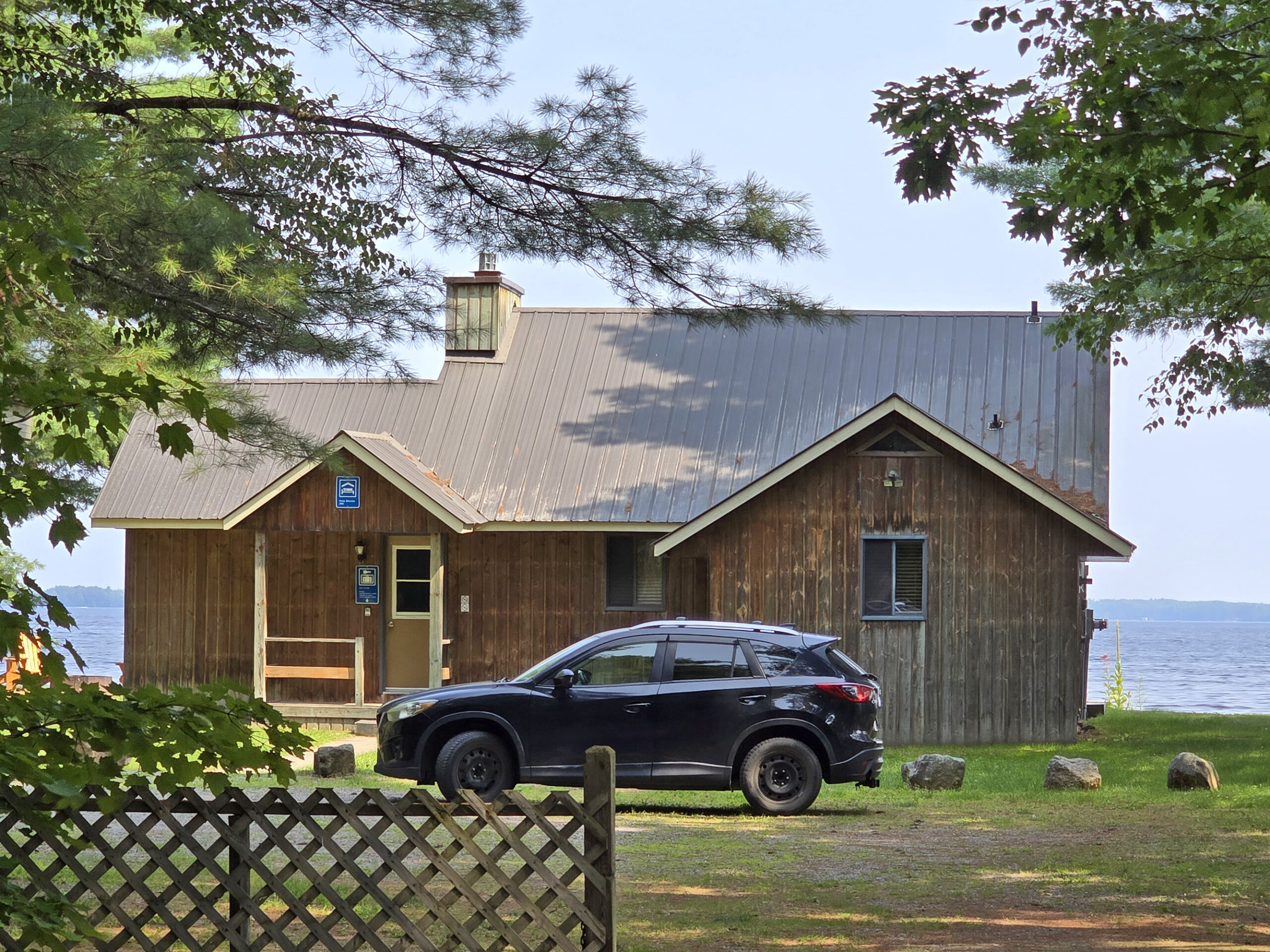 A pine cottage at Bonnechere provincial park.