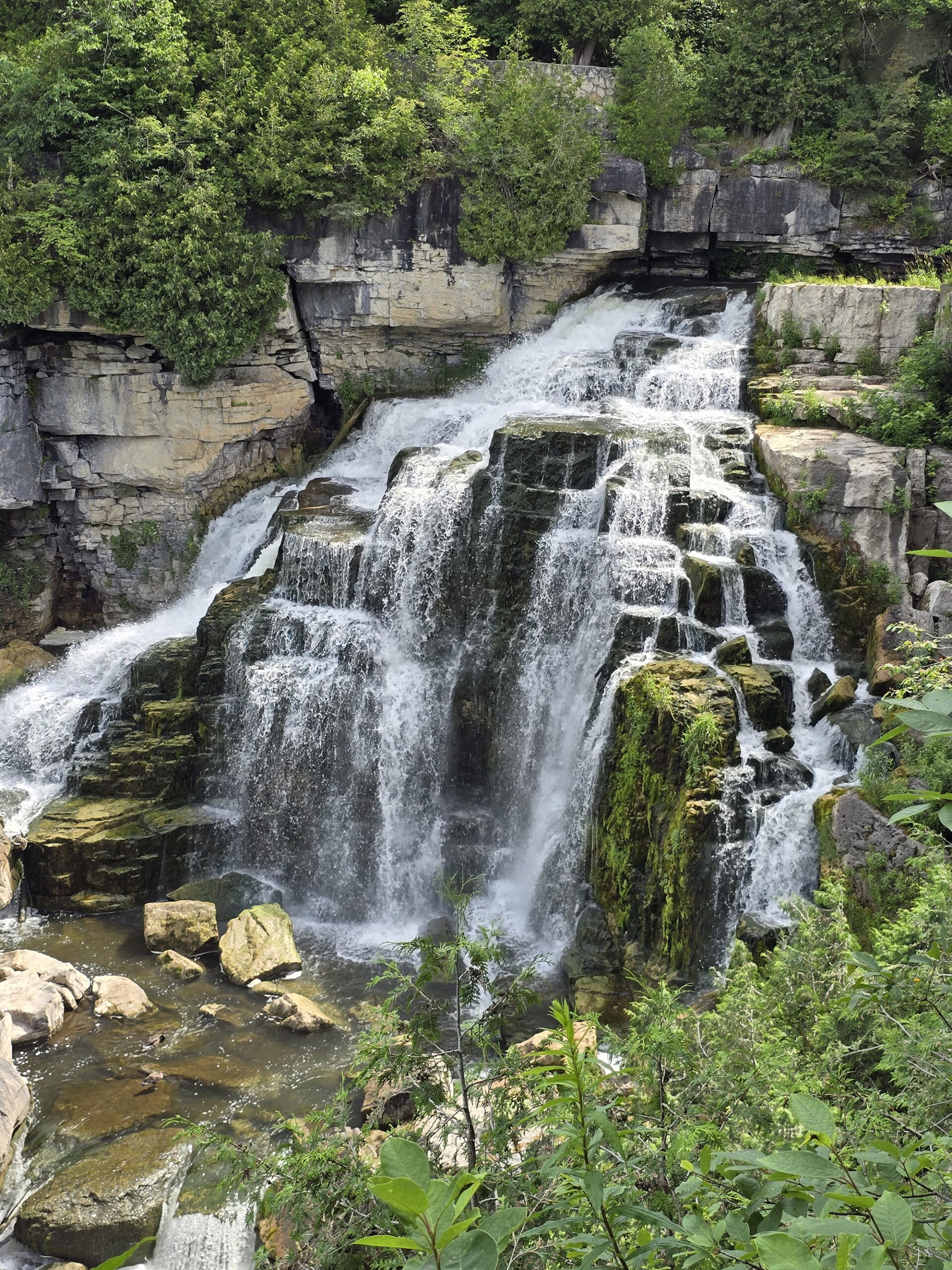 Inglis Falls Waterfall.