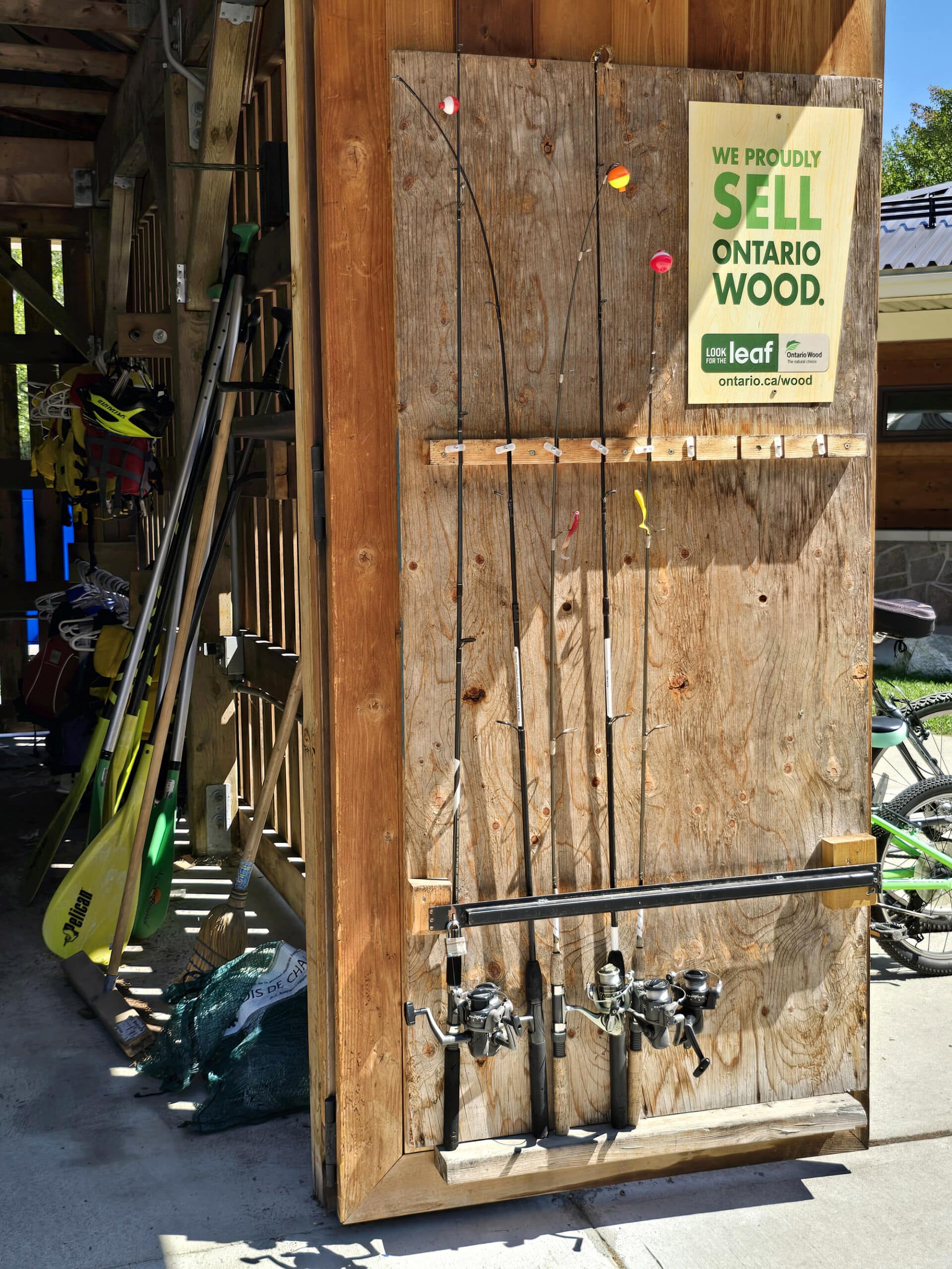 The rental shed at Mikisew Provincial Park.