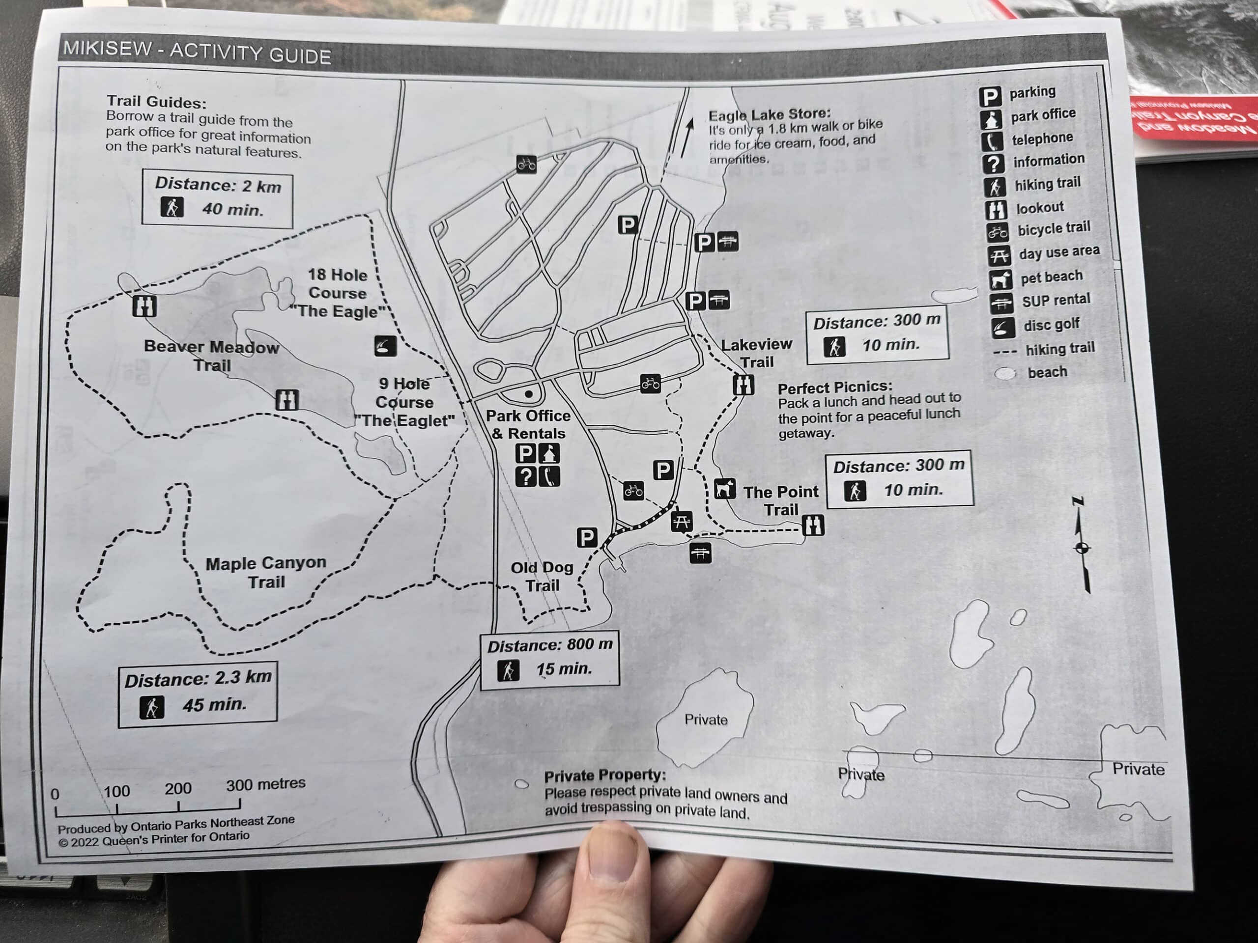 The Mikisew Provincial Park map.