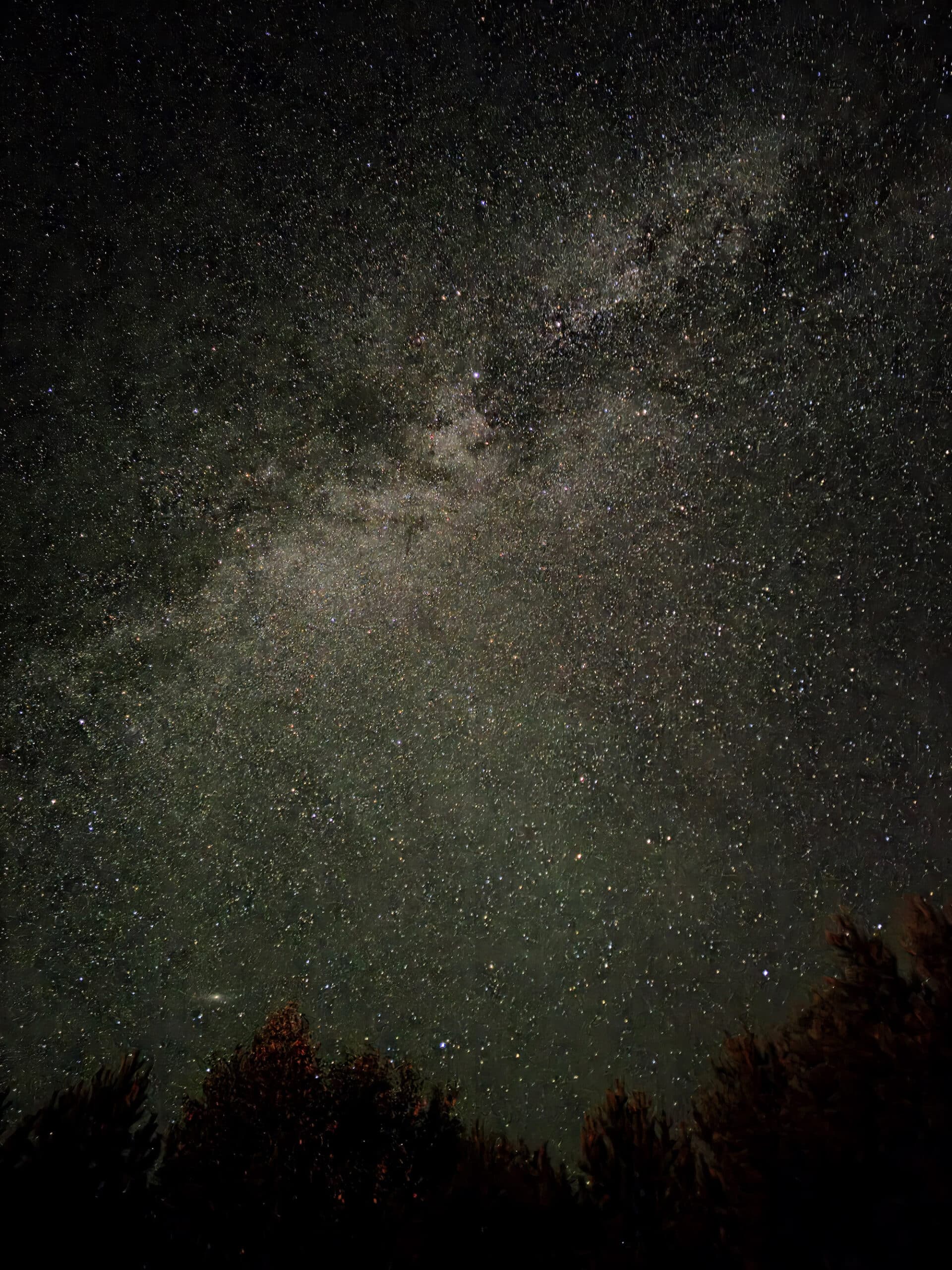 The Milky Way over Lake of Two Rivers.