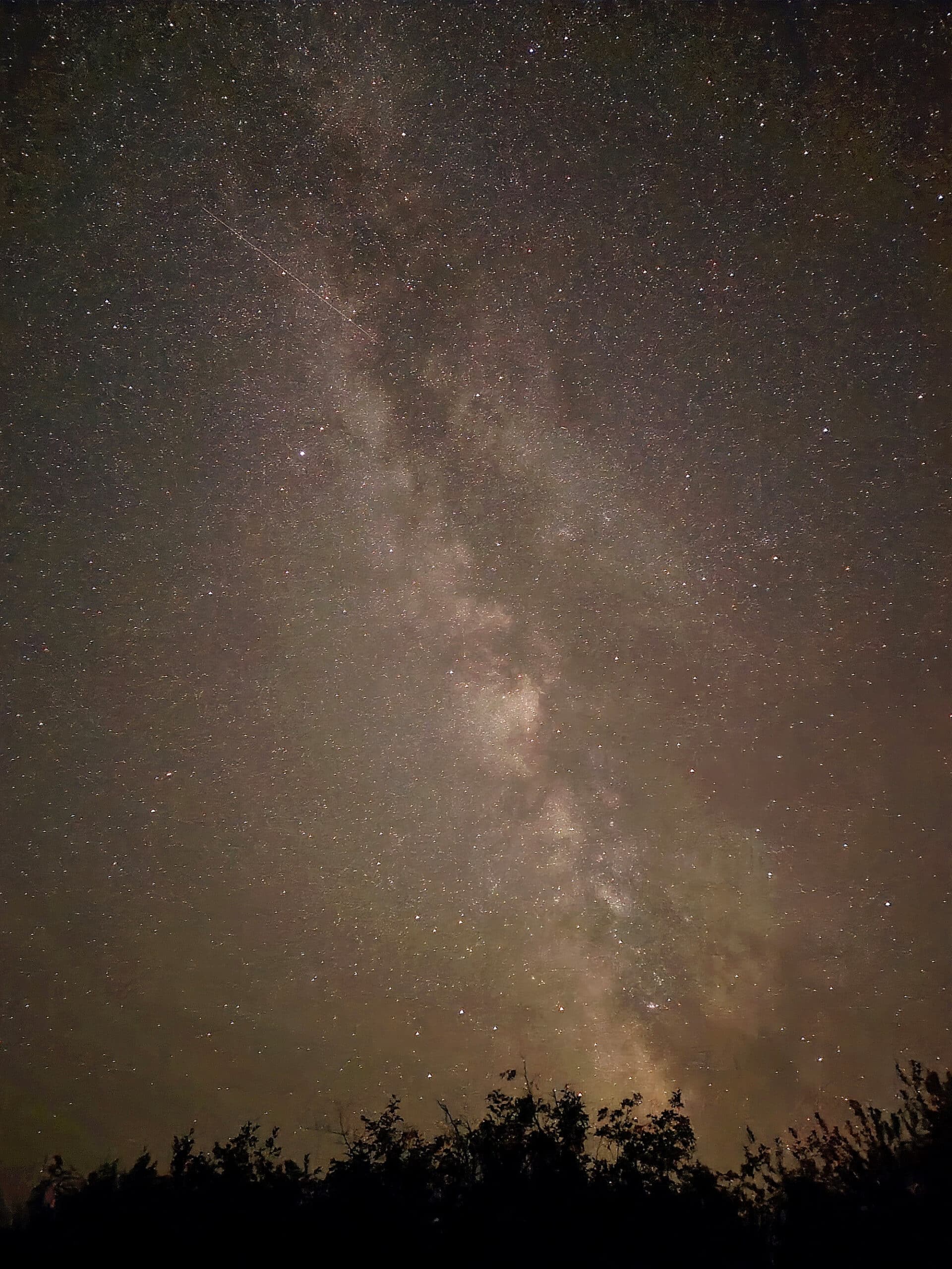 The Milky Way over Lake of Two Rivers.