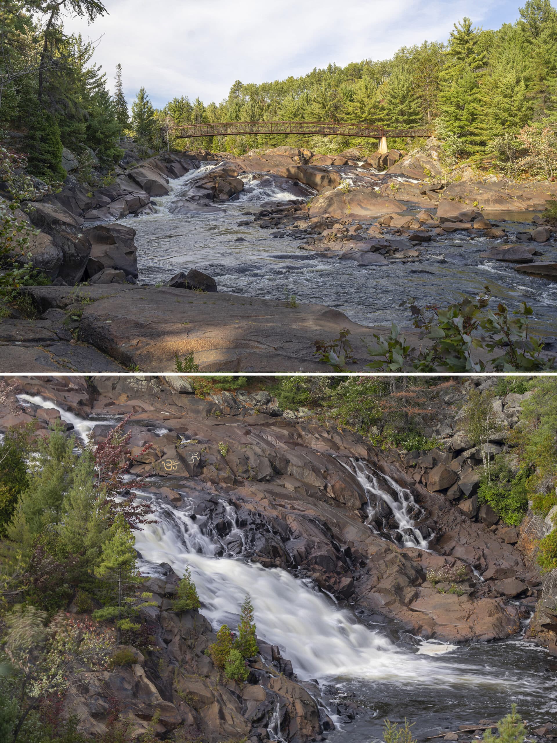 Onaping Falls waterfall.