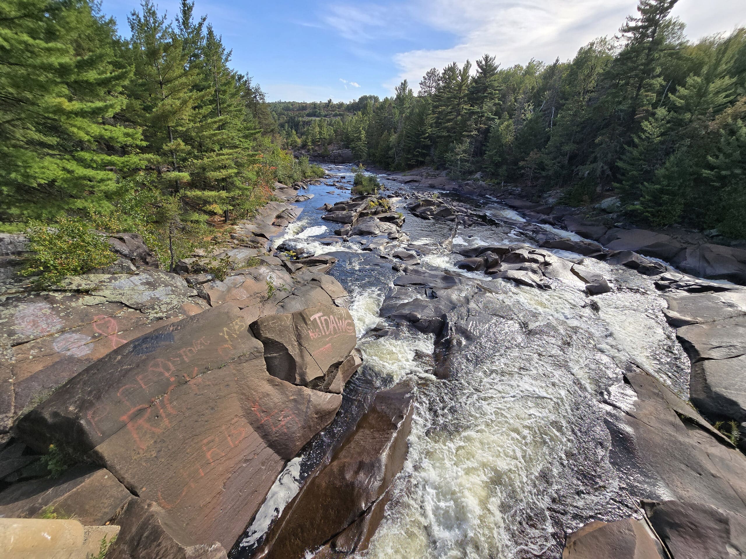 Onaping Falls waterfall.