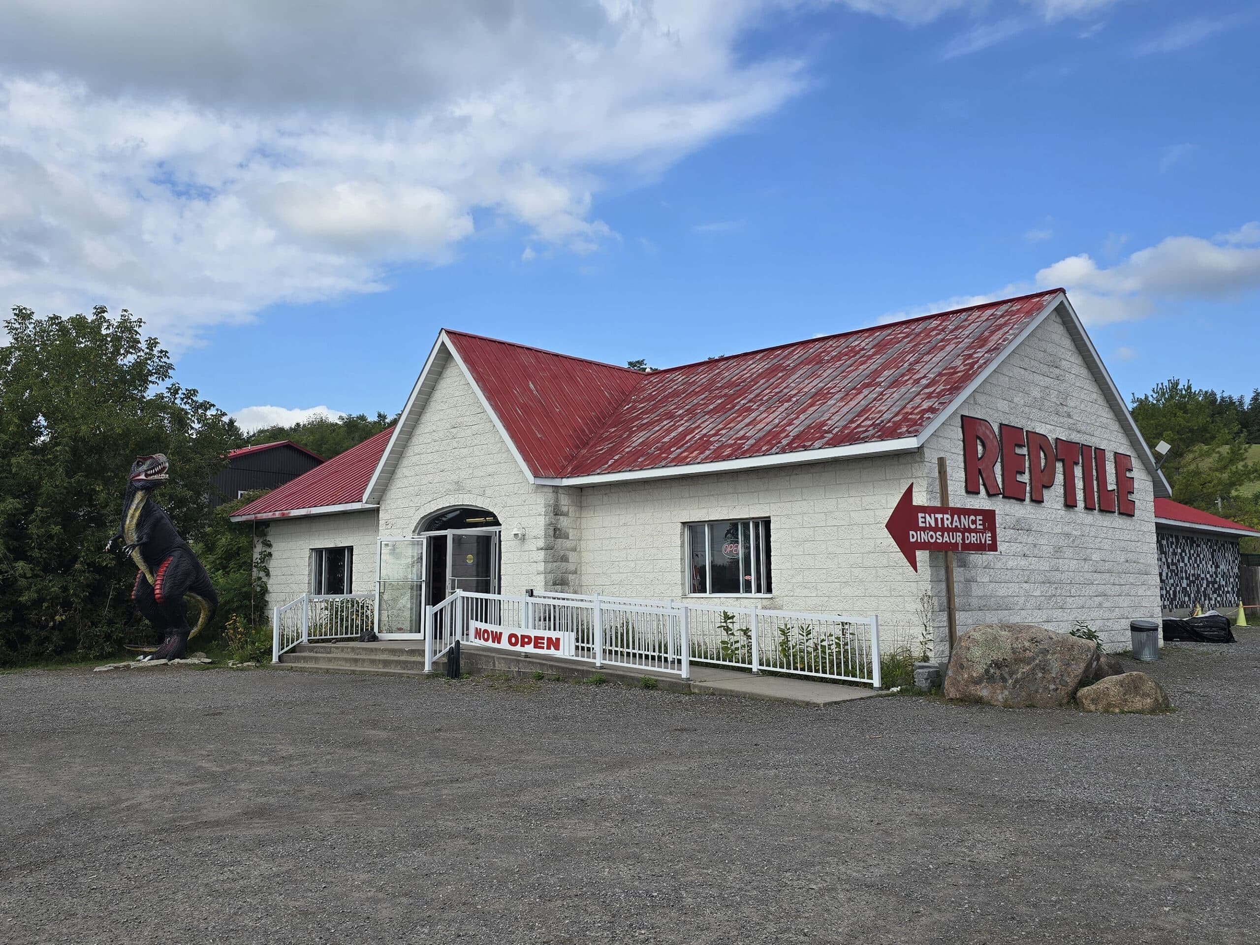 The main building at Canada’s Dinosaur Park.