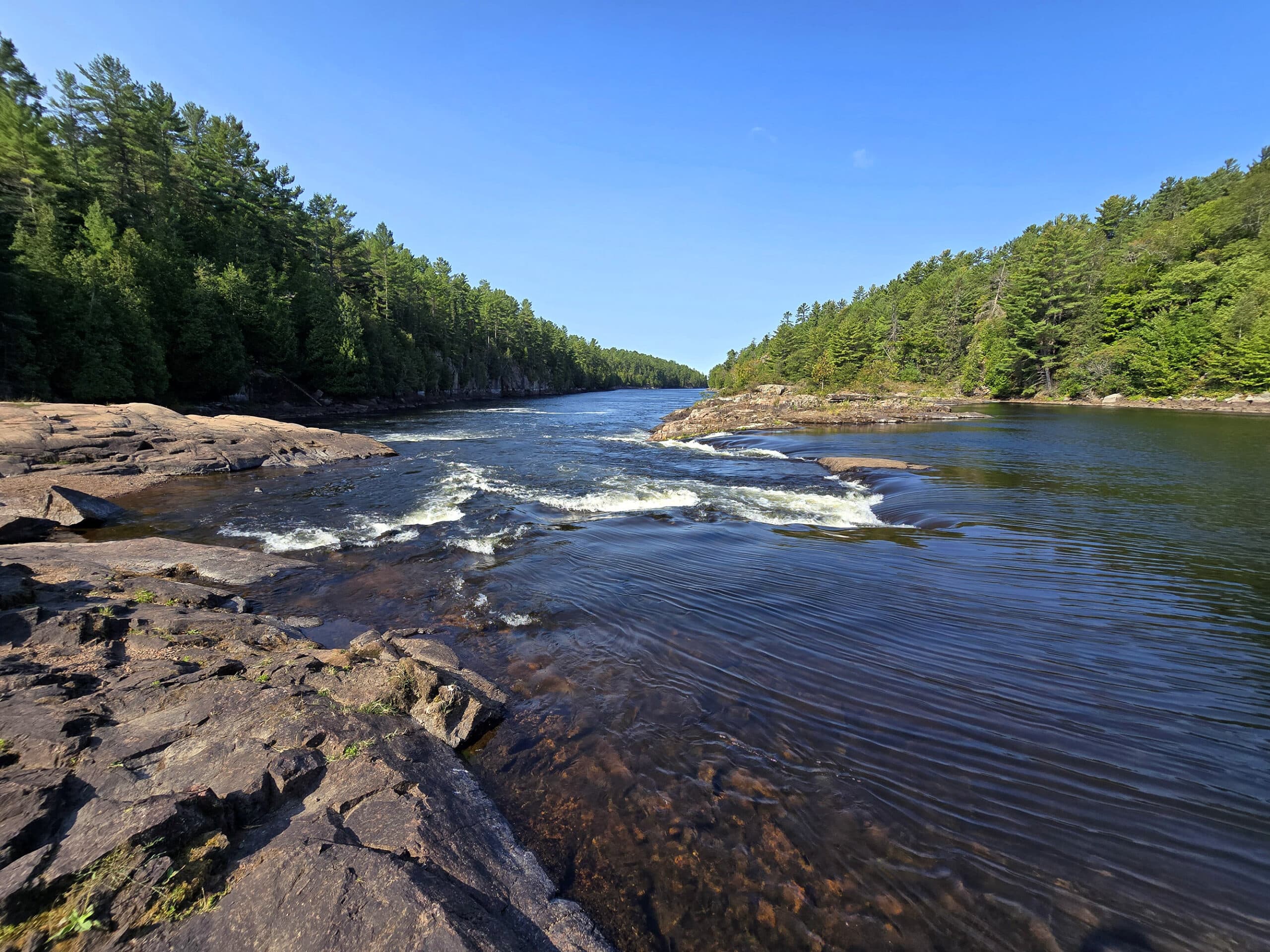 Recollet falls on French river.