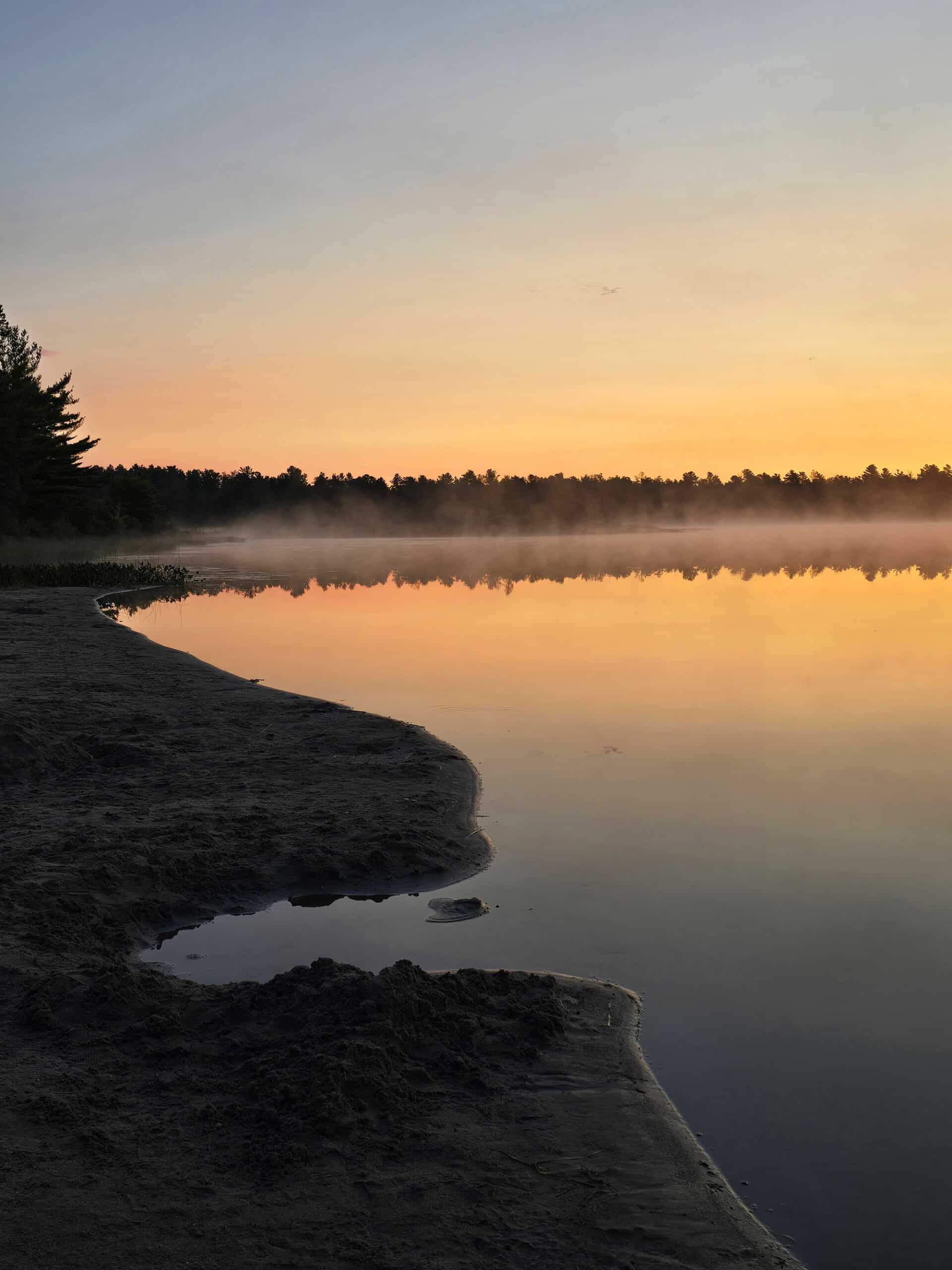 Sunrise over Gurd Lake