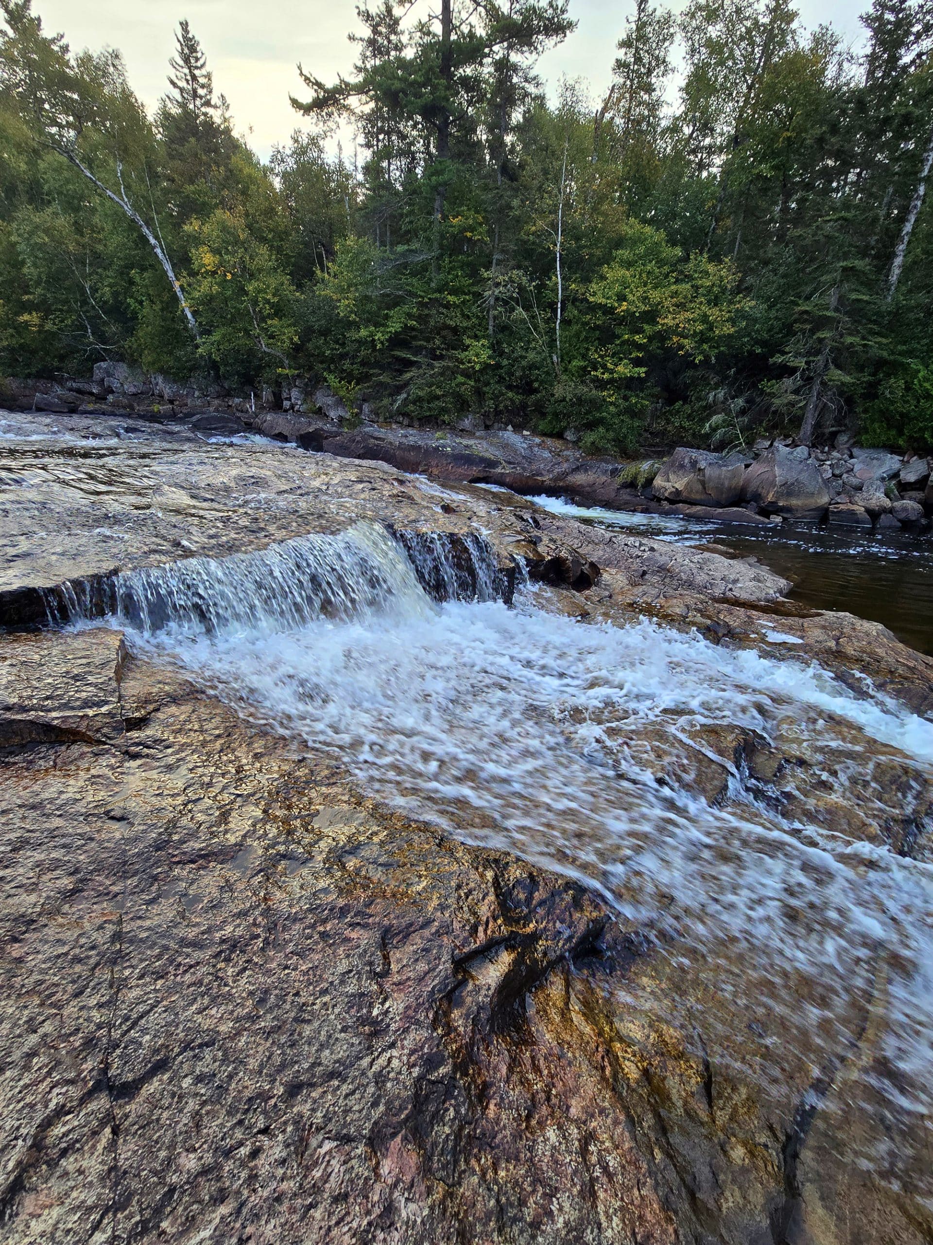 One of the waterfalls at Sand River Falls on the Pinguisibi Trail.