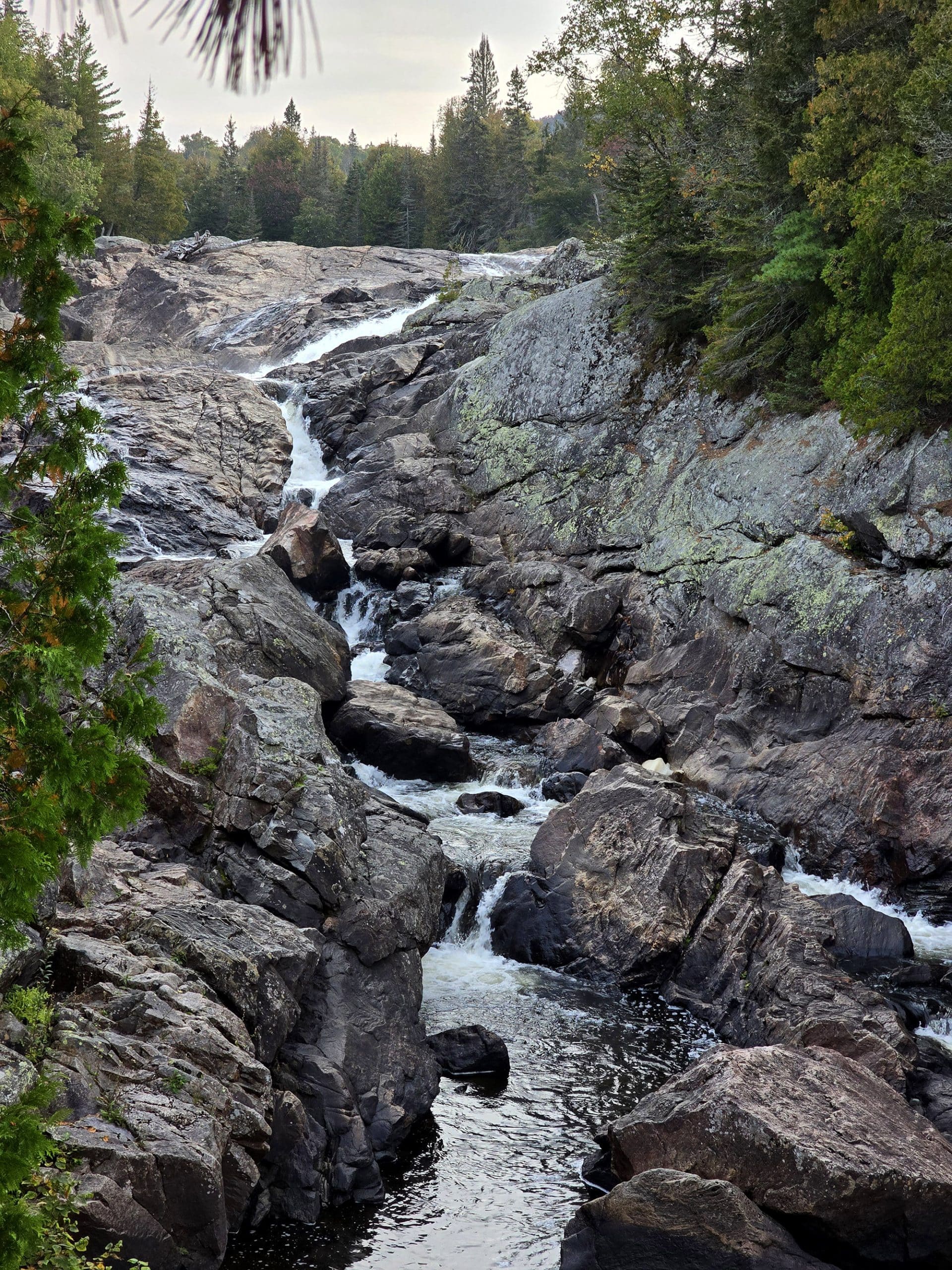 One of the waterfalls at Sand River Falls on the Pinguisibi Trail.