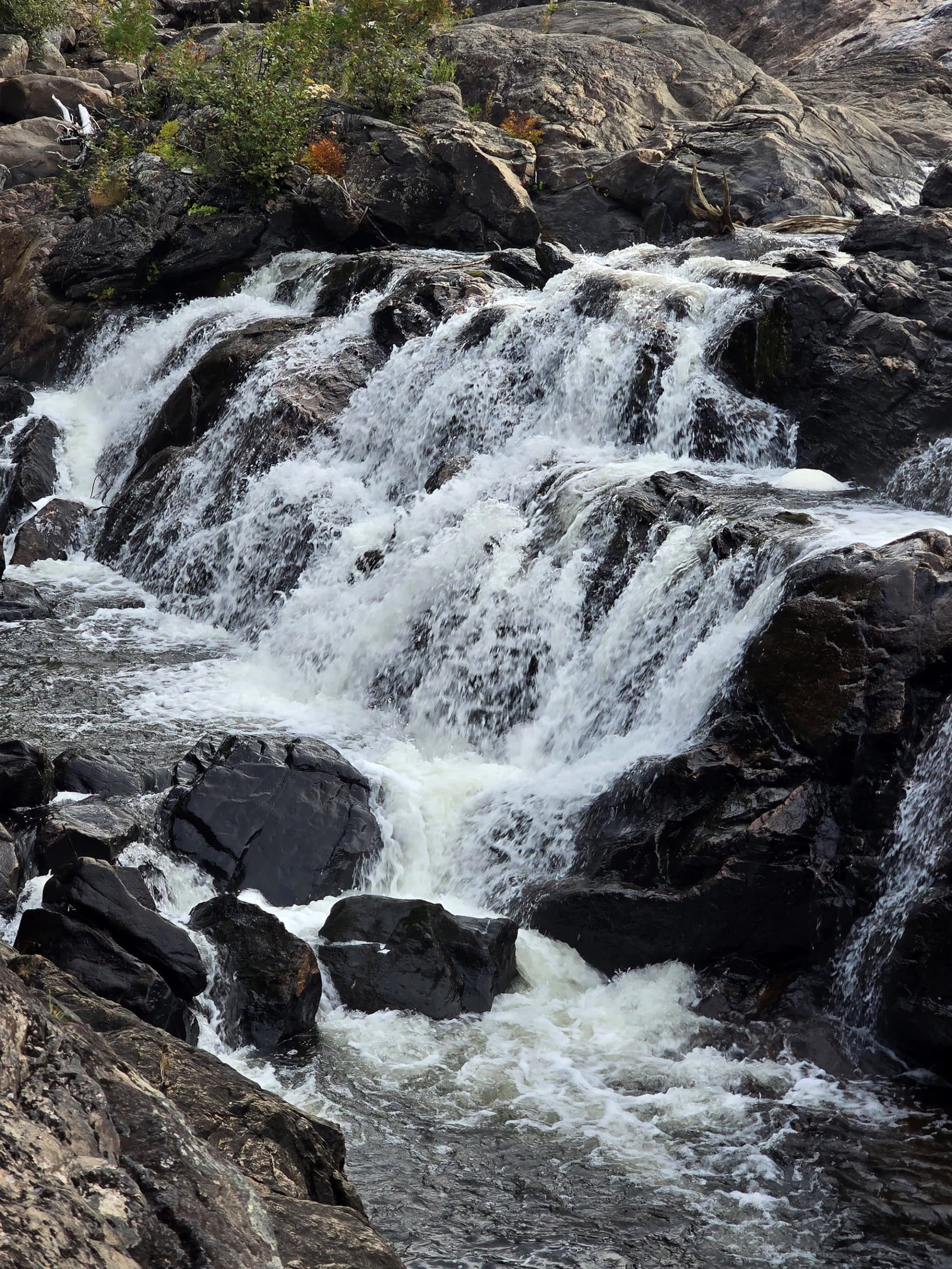 One of the waterfalls at Sand River Falls on the Pinguisibi Trail.