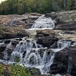 One of the waterfalls at Sand River Falls on the Pinguisibi Trail.