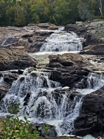 One of the waterfalls at Sand River Falls on the Pinguisibi Trail.