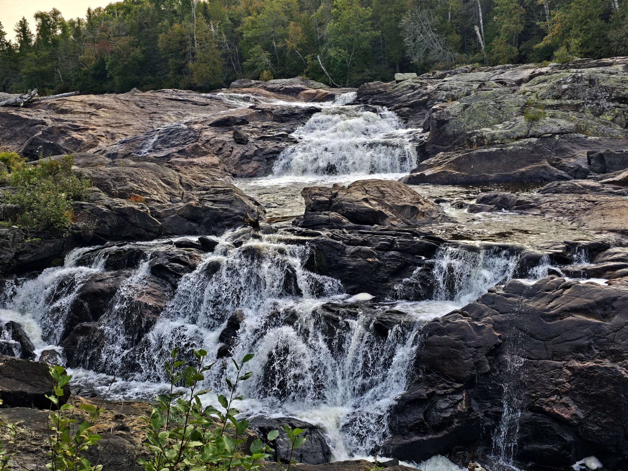 One of the waterfalls at Sand River Falls on the Pinguisibi Trail.