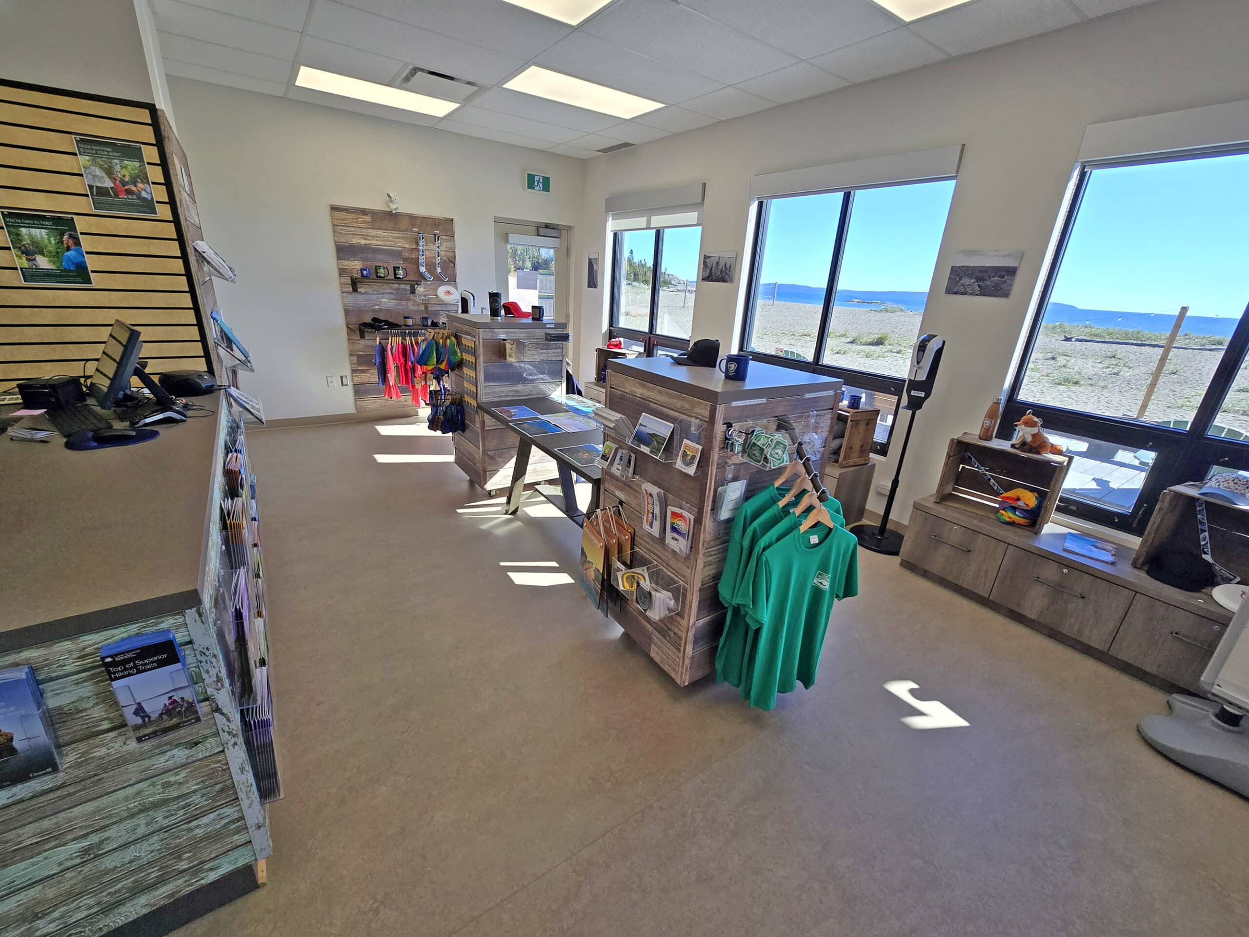 A small parks canada gift shop.