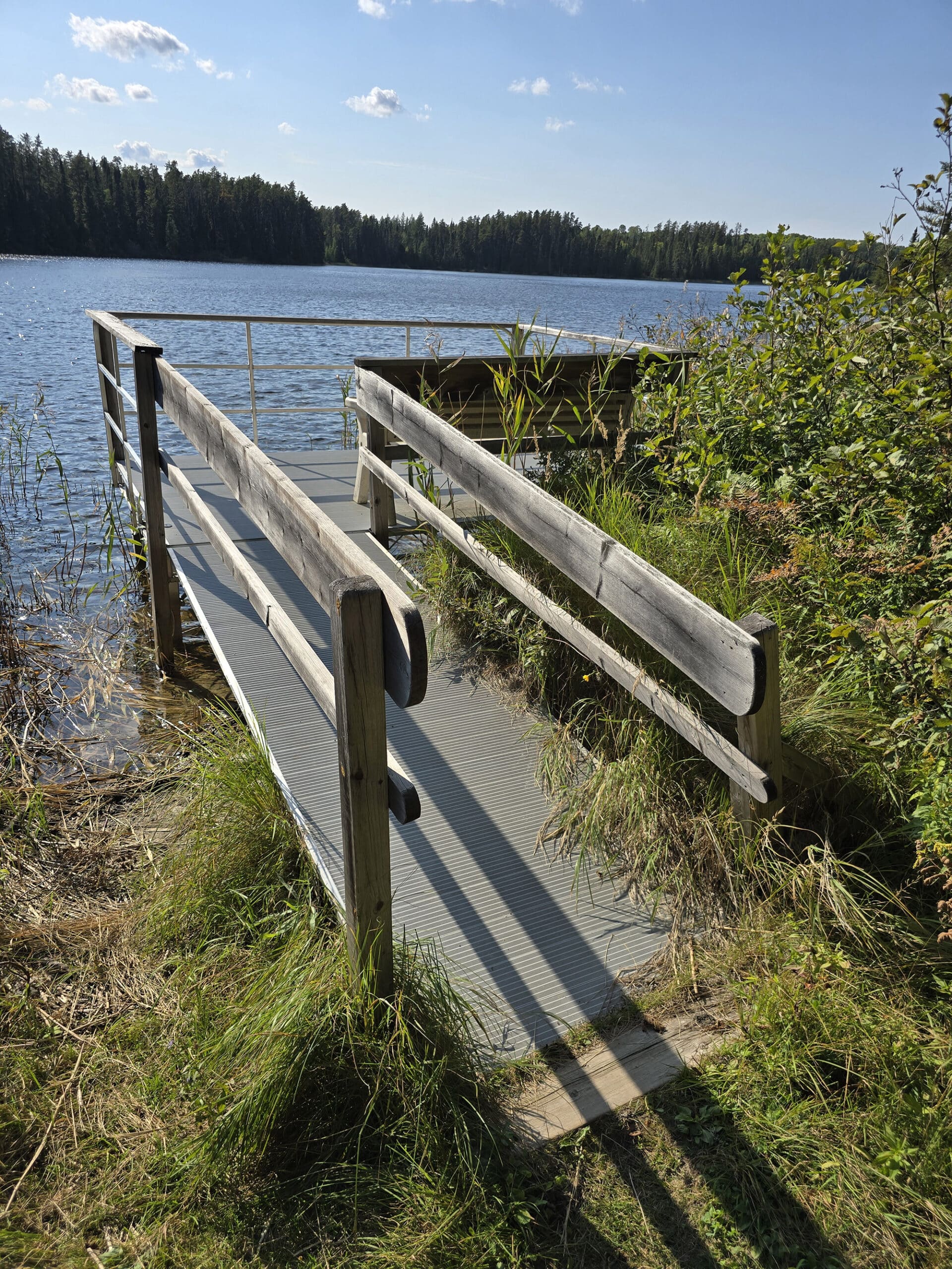 A little viewing platform on deer lake.