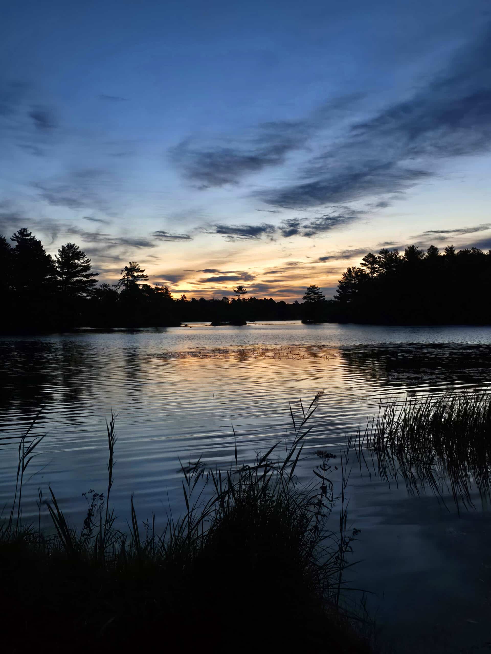 Six Mile Lake at Sunrise.