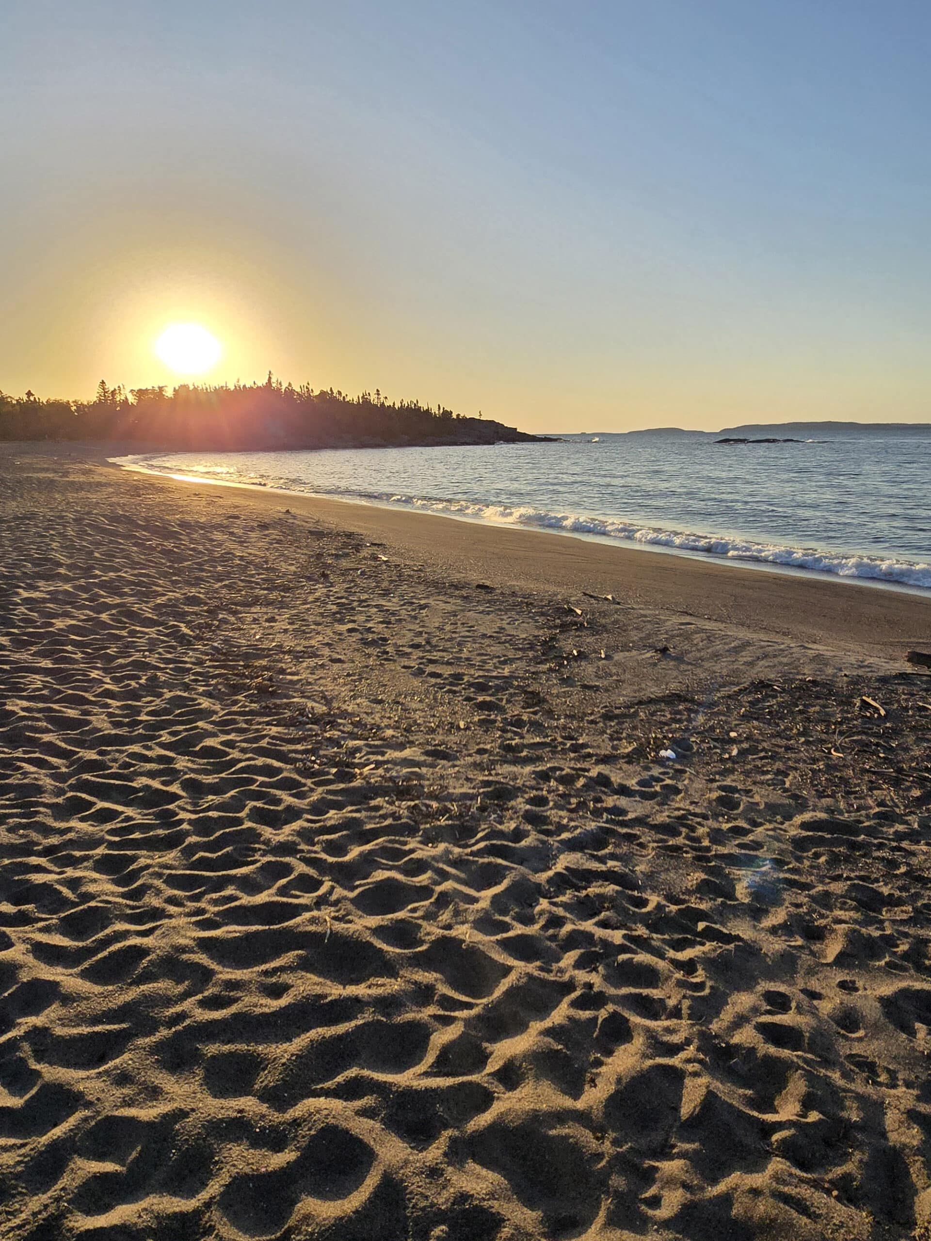 Terrace Bay Beach at Sunrise.