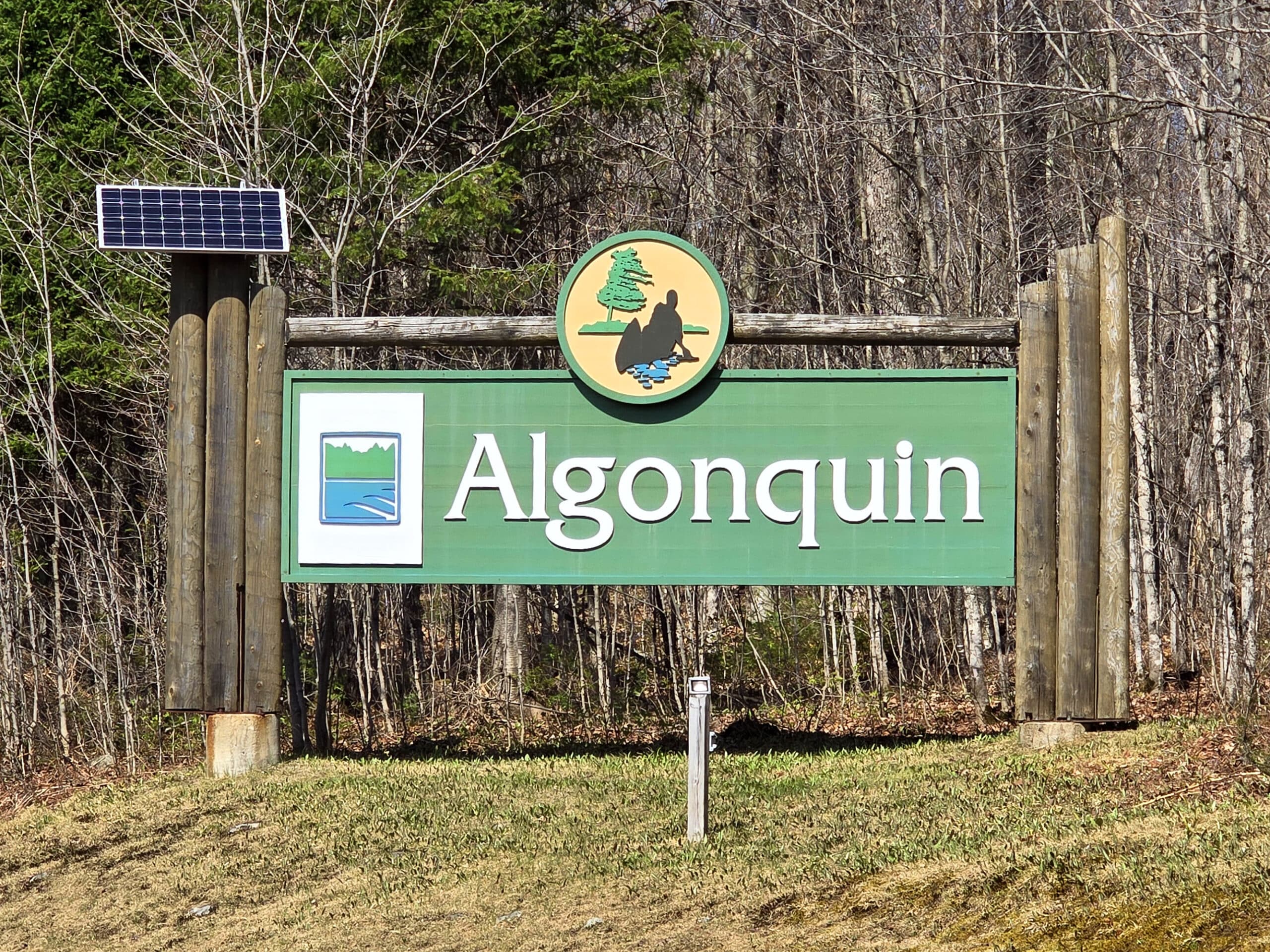 The Algonquin Provincial Park Sign