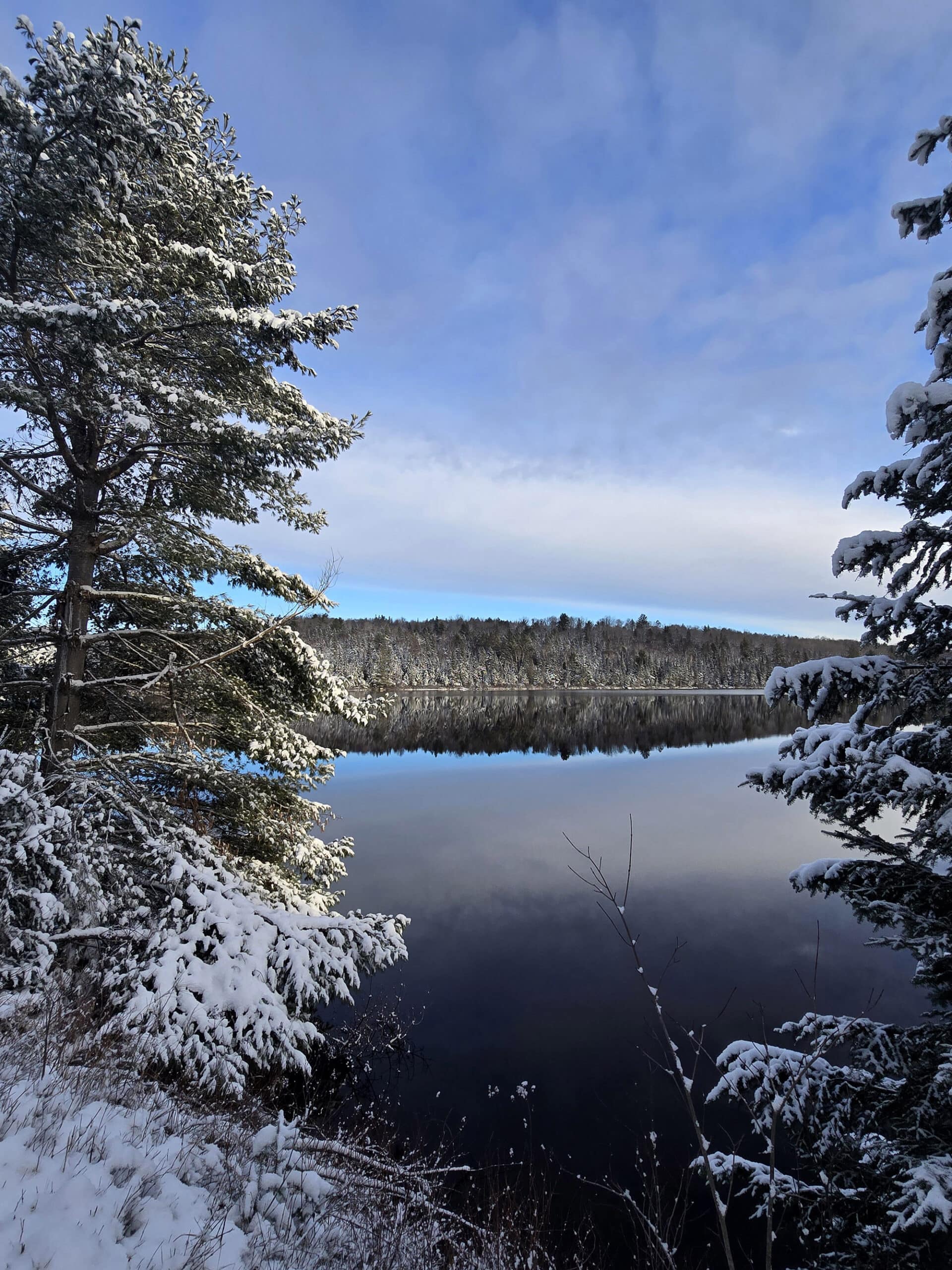 Costello Lake in winter.