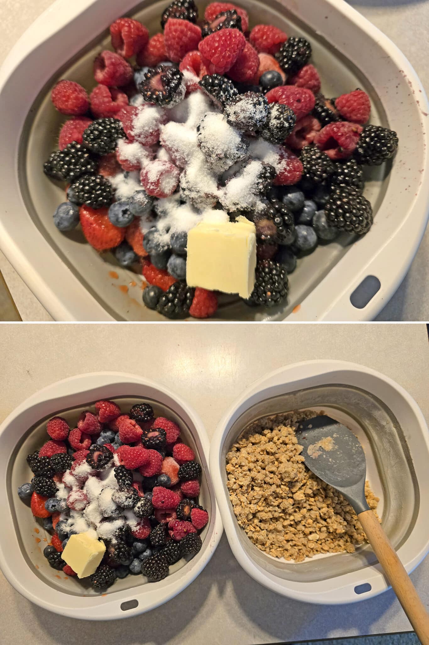 Campfire Berry Crumble Recipe [Skillet Berry Crumble] - 2 Nerds In A Truck