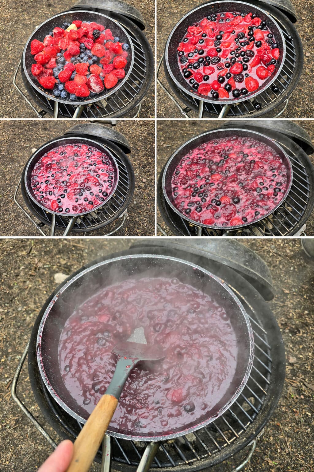 Campfire Berry Crumble Recipe [Skillet Berry Crumble] - 2 Nerds In A Truck