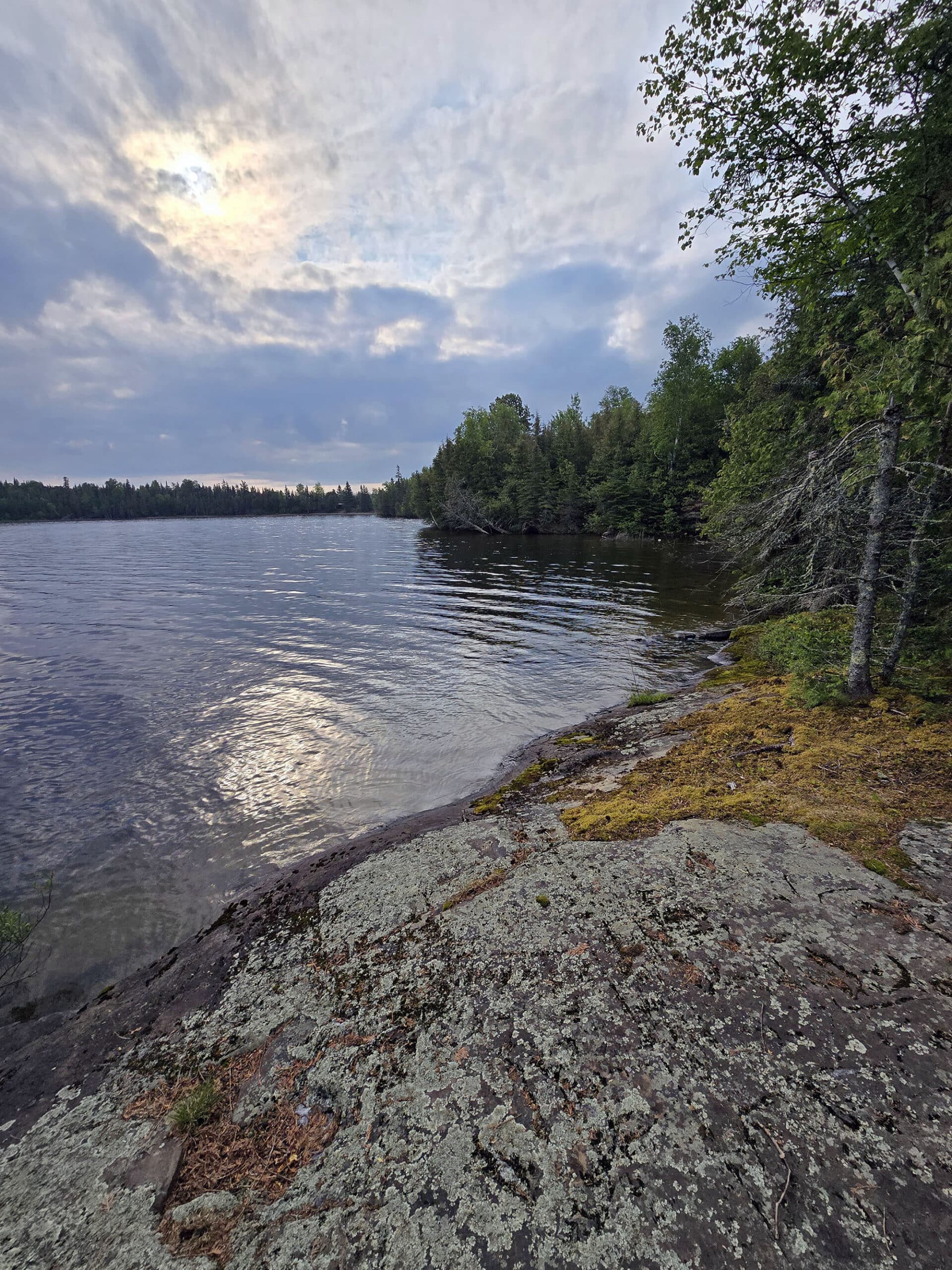 A view over Thunder Lake at Aaron Provincial Park.