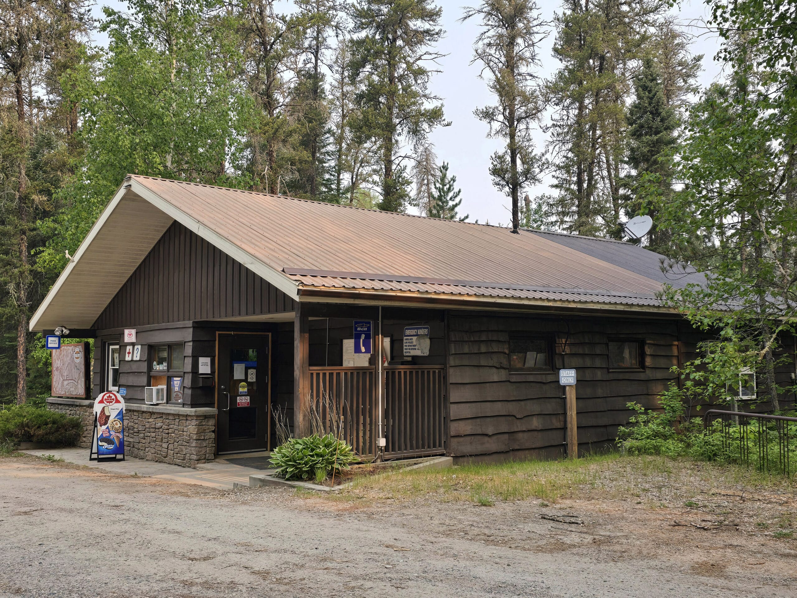 The Blue Lake Provincial Park office.