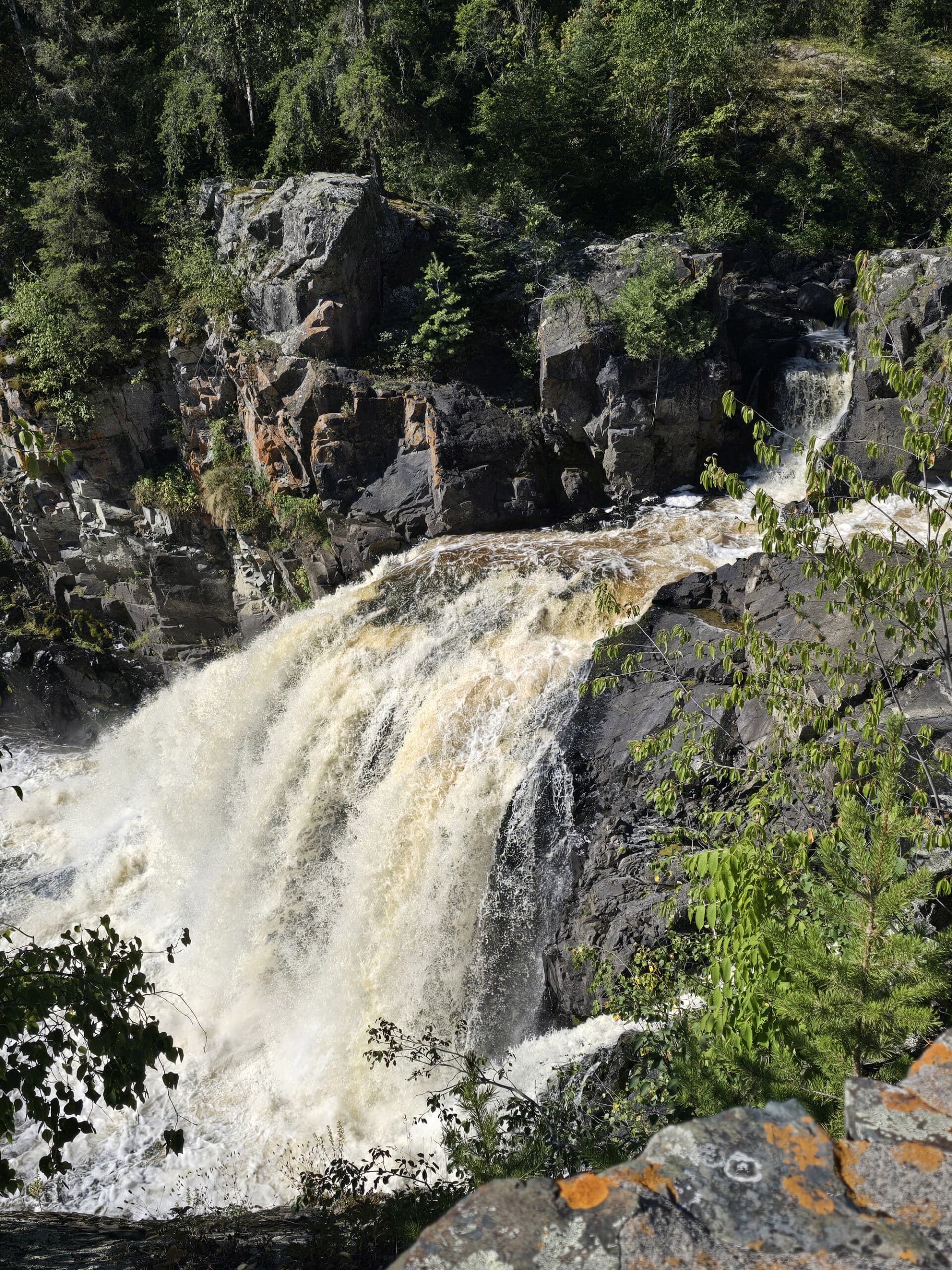 A waterfall at Kap-Kig-Iwan Provincial Park.