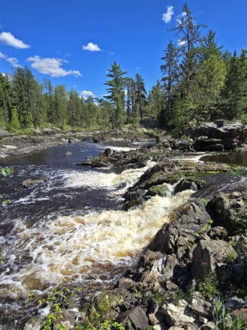 2 waterfalls at Kap-Kig-Iwan Provincial Park.