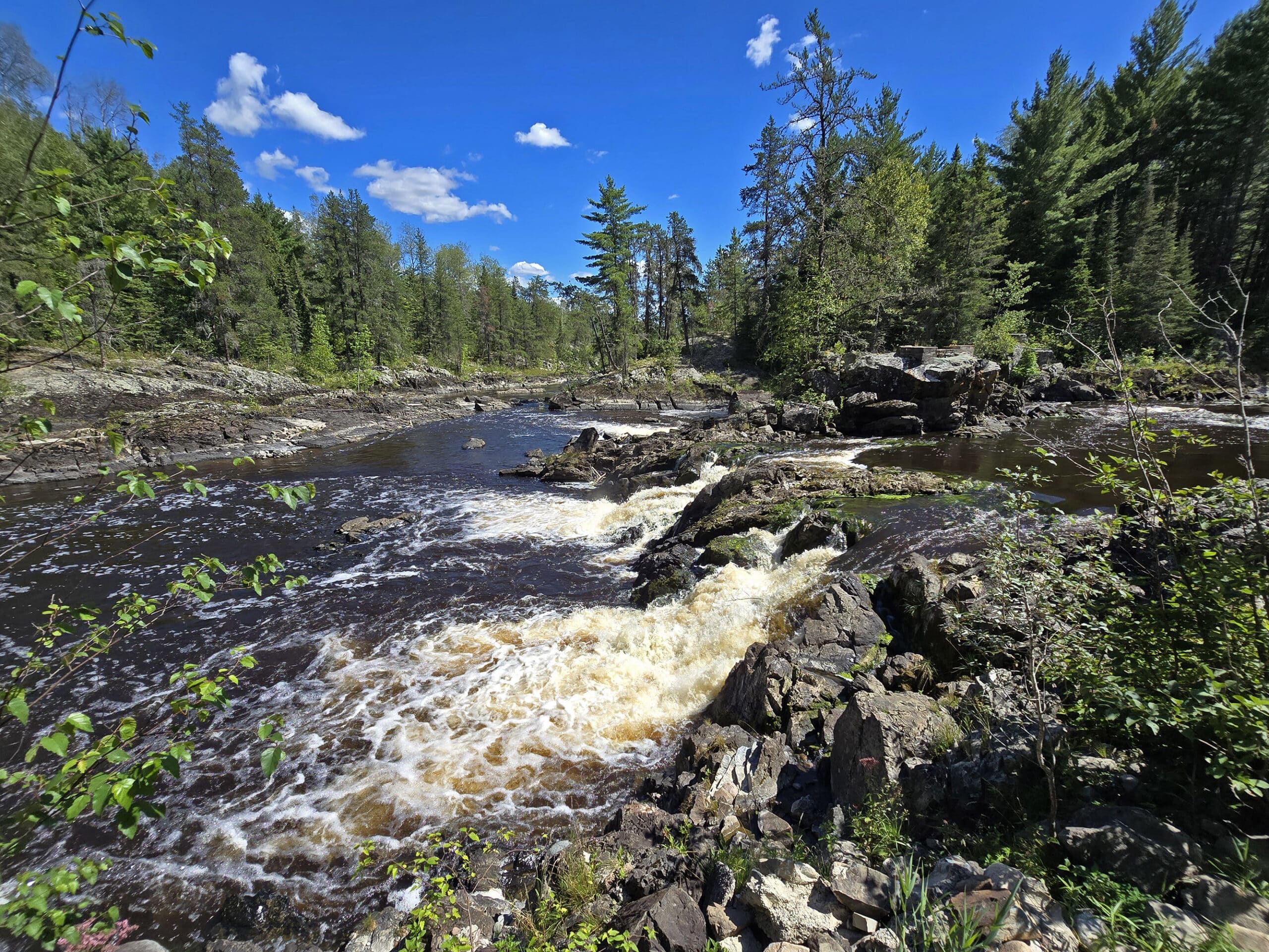 2 waterfalls at Kap-Kig-Iwan Provincial Park.