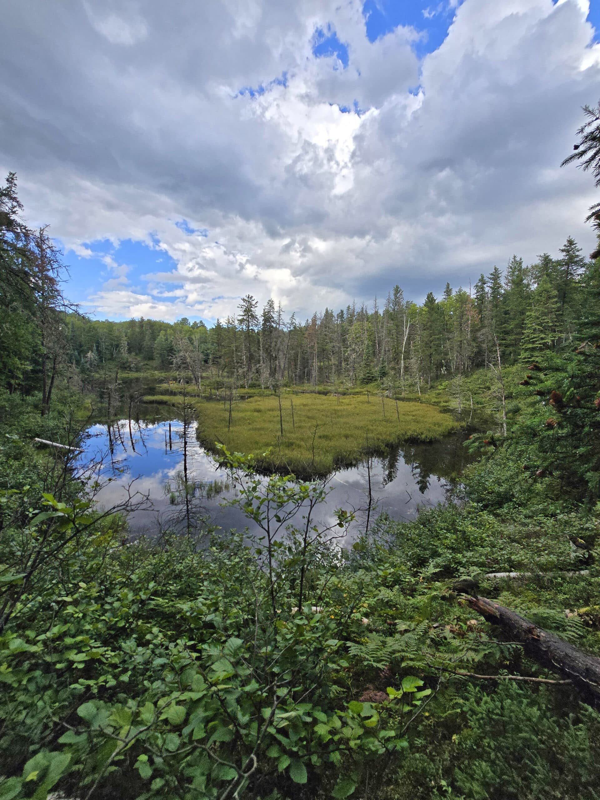 A view over Kettle Lake at Kettle Lakes Provincial park.