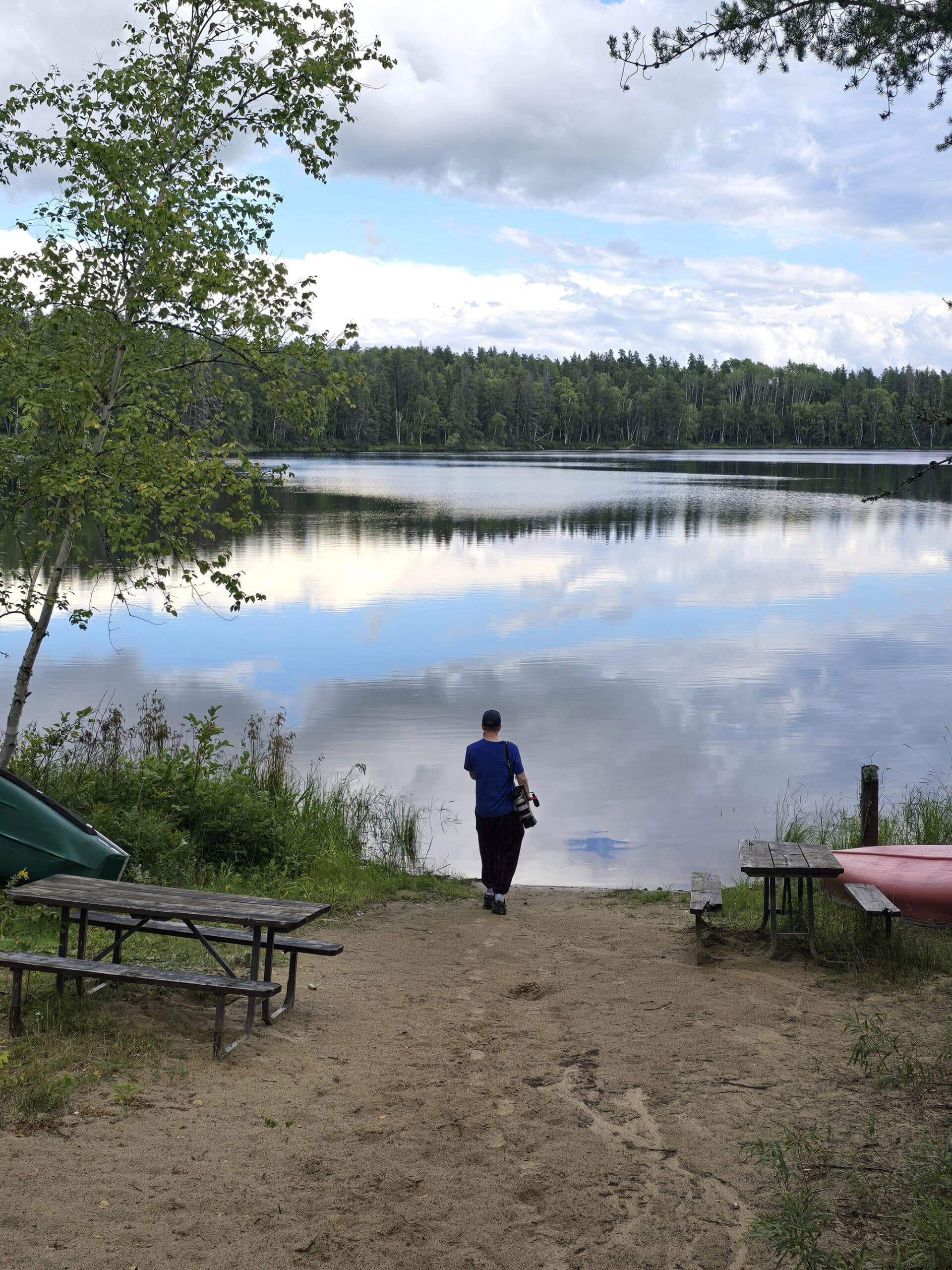 A view over Pexton Lake at Kettle Lakes Provincial park.
