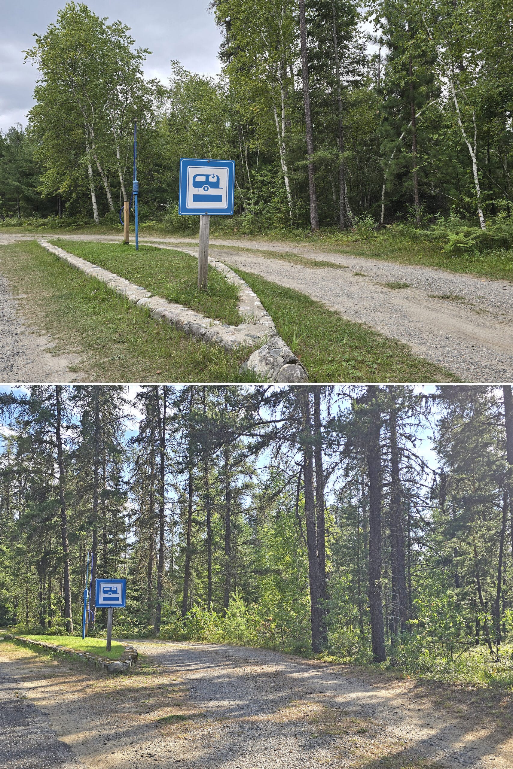 2 water fill stations at Kettle Lakes Provincial Park.