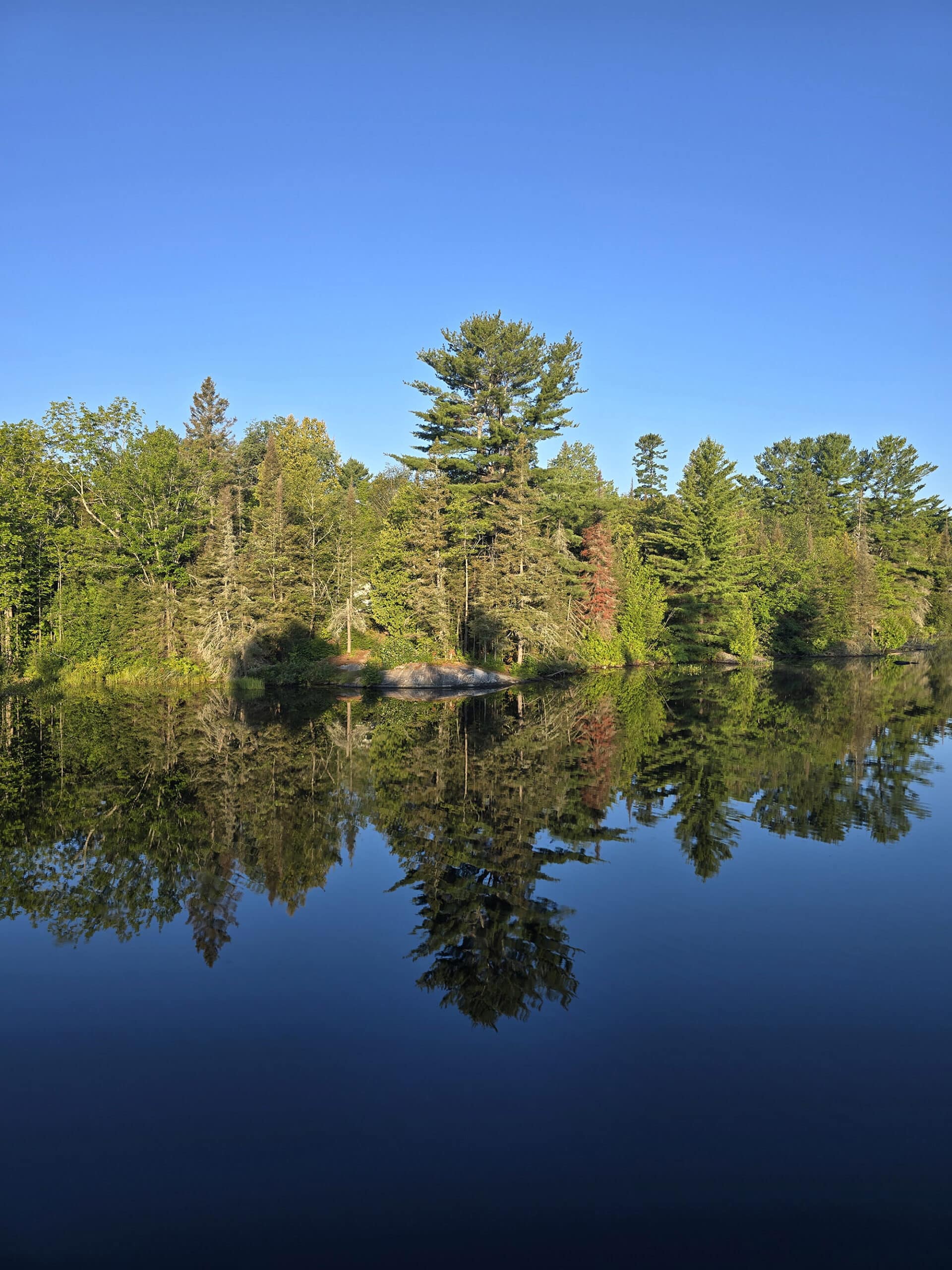 Marten River, on a calm sunny day.