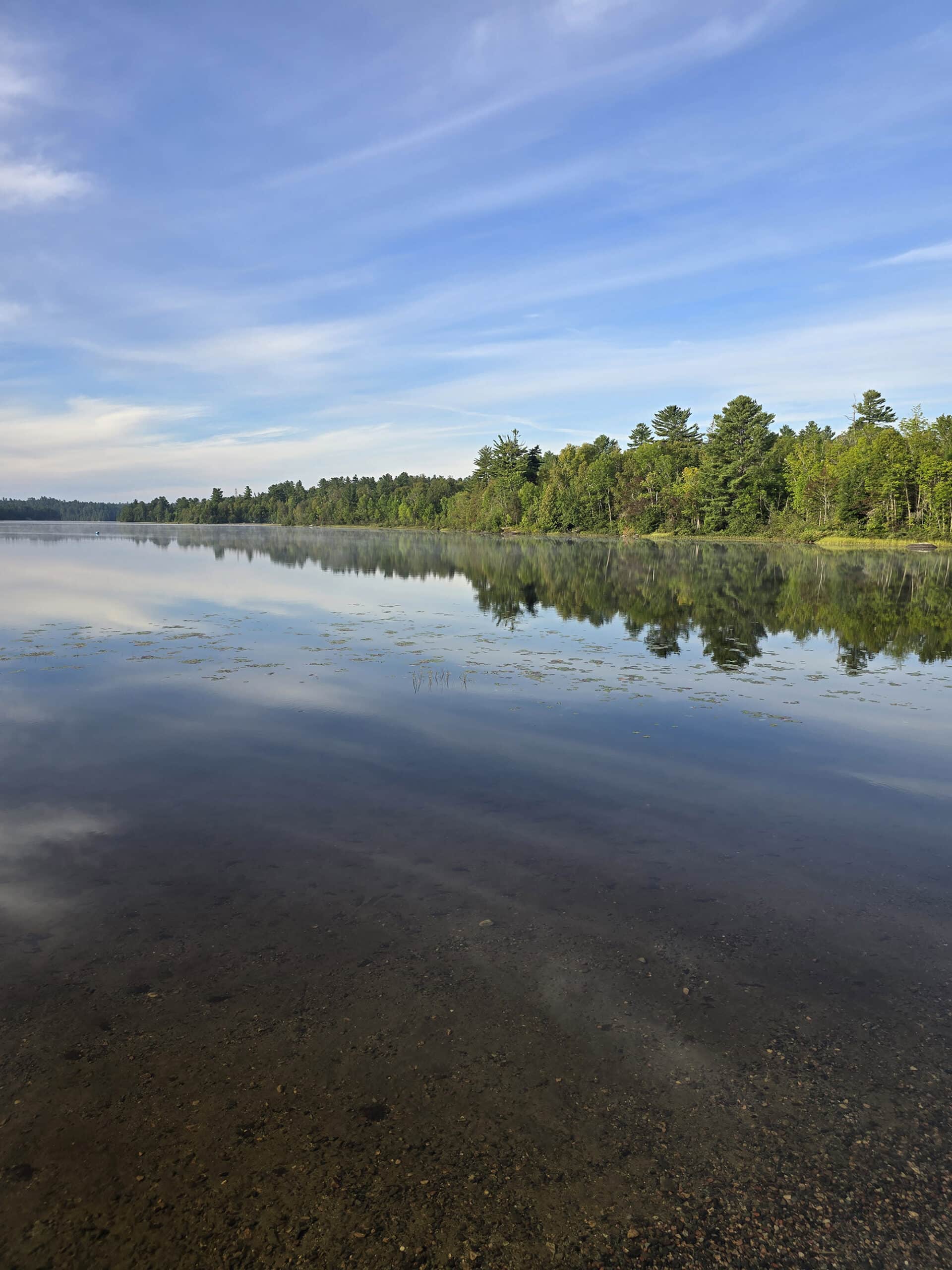 Marten River, on a calm sunny day.