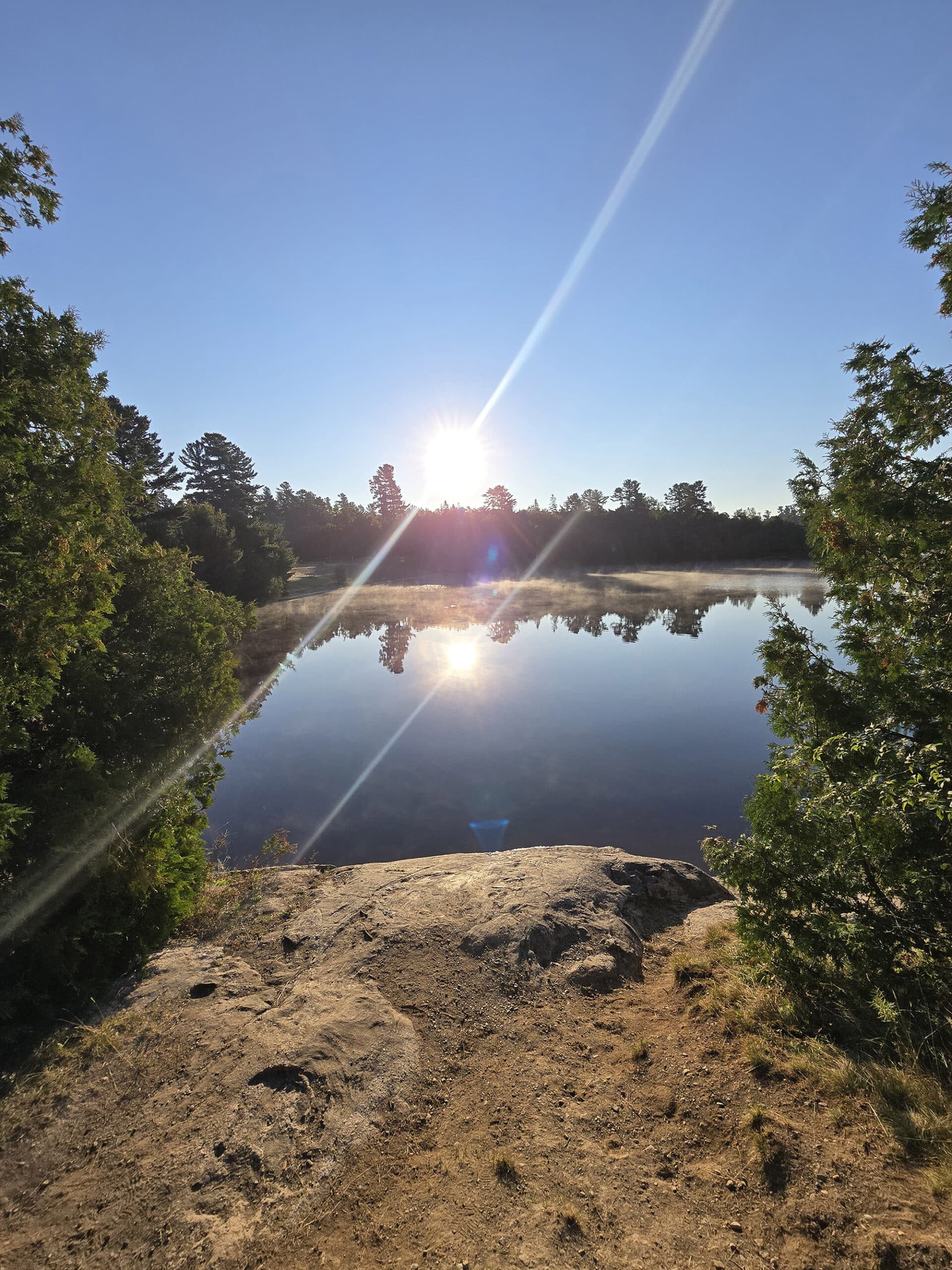 Marten River, on a calm sunny day.