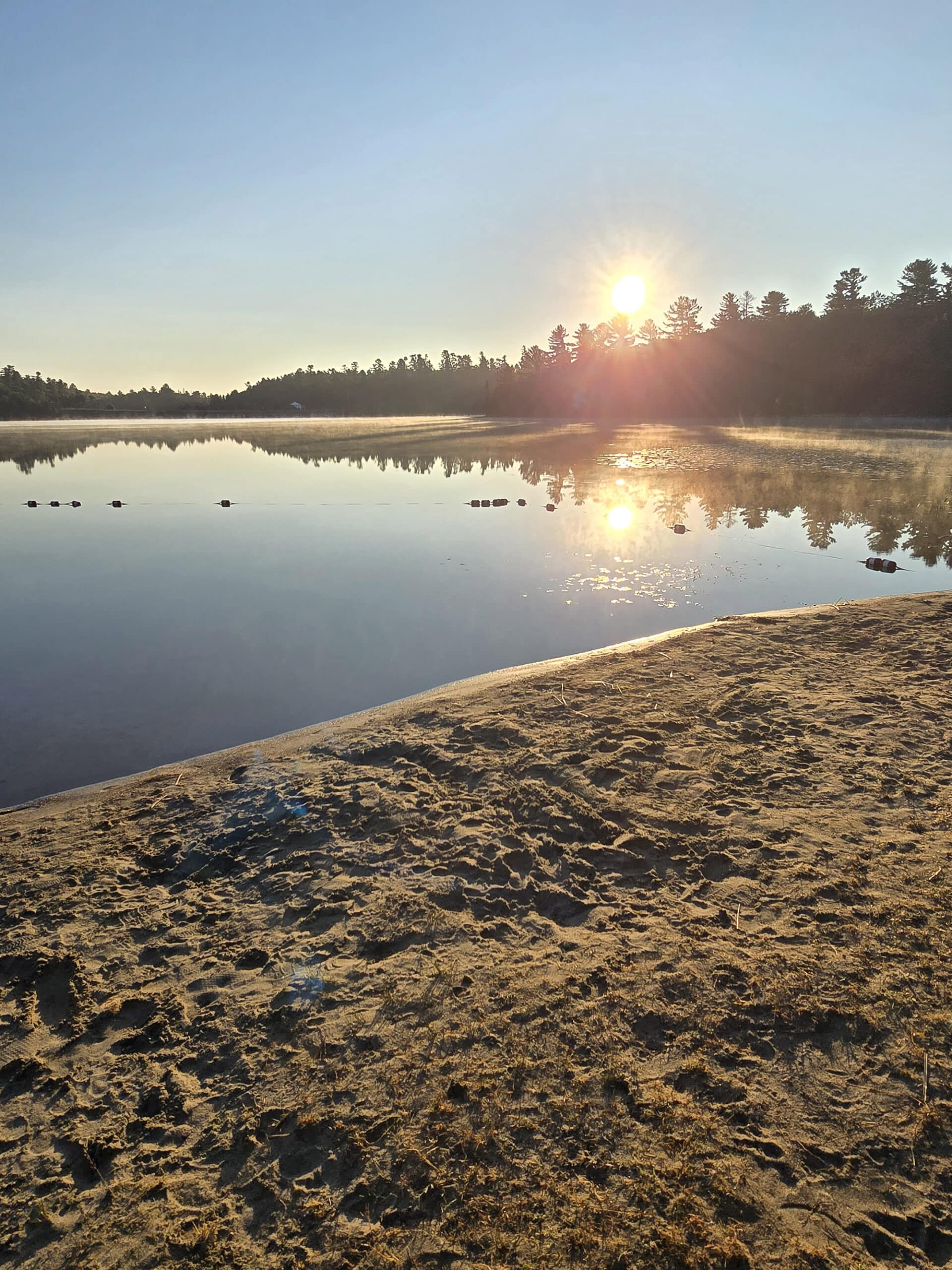 A beach on Marten River.