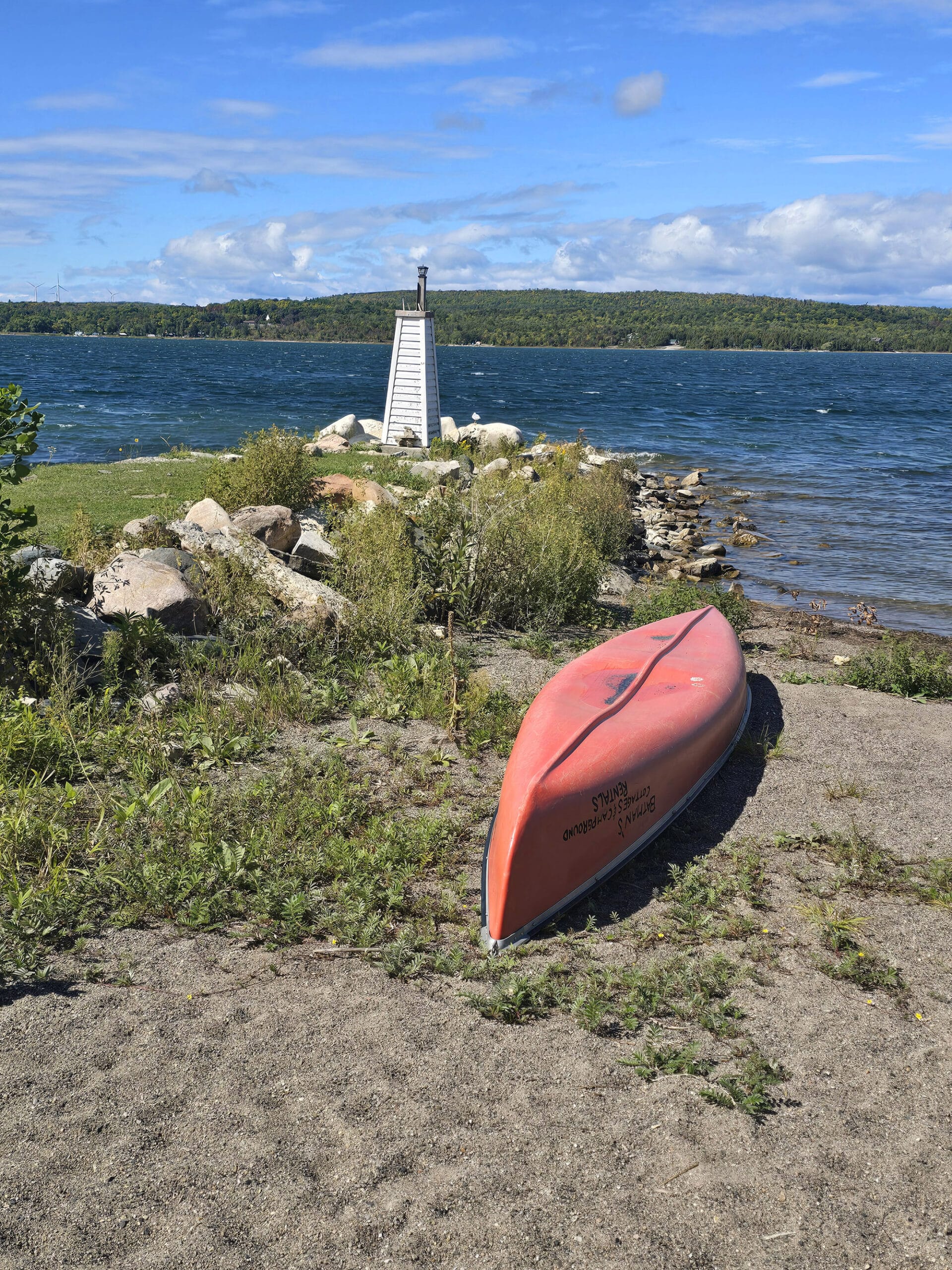 A small lighthouse on Manitoulin Island.