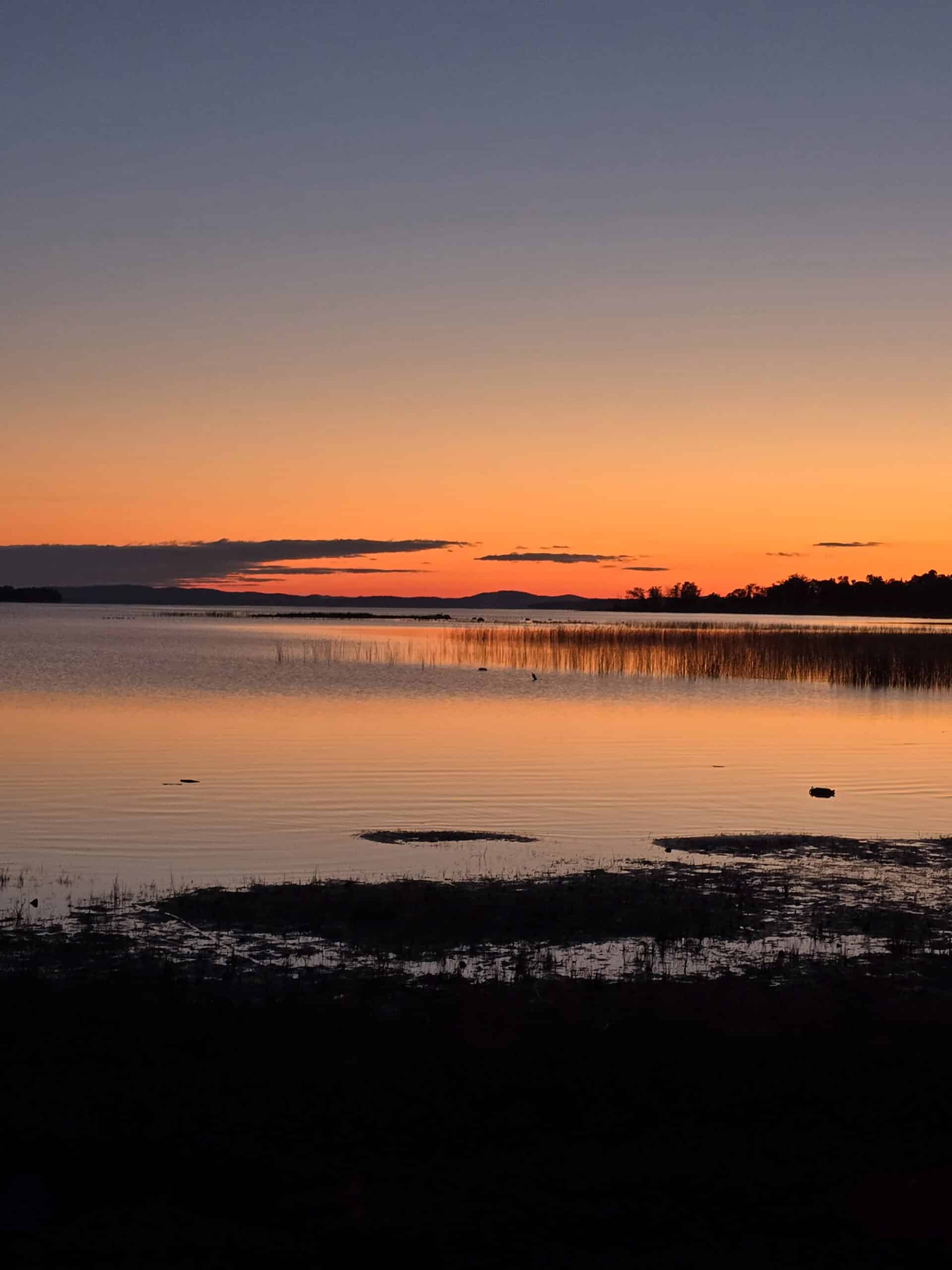 Sunrise on Manitoulin Island.