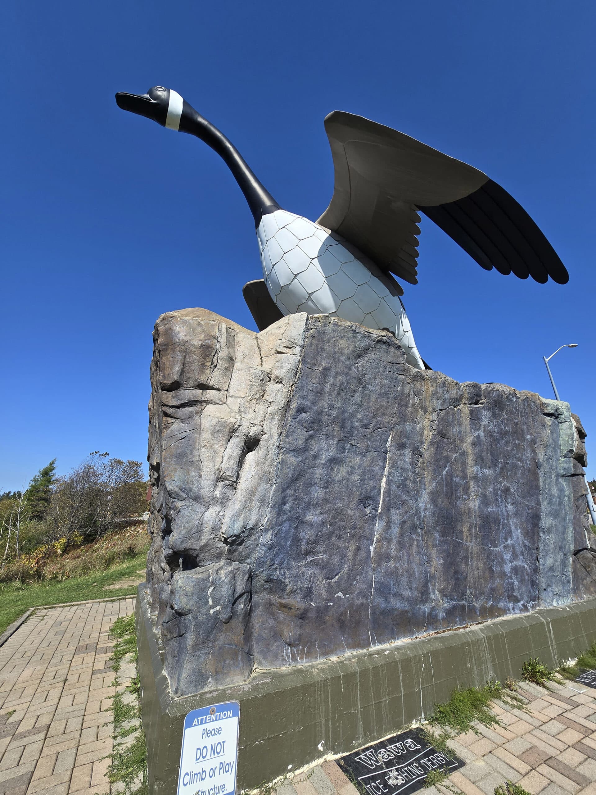 The Wawa Canada Goose Statue.