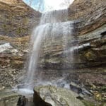 Felker's Falls as viewed from below.