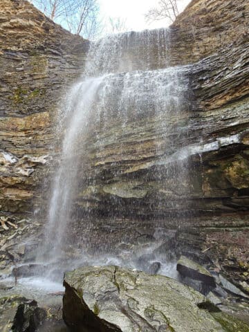 Felker's Falls as viewed from below.