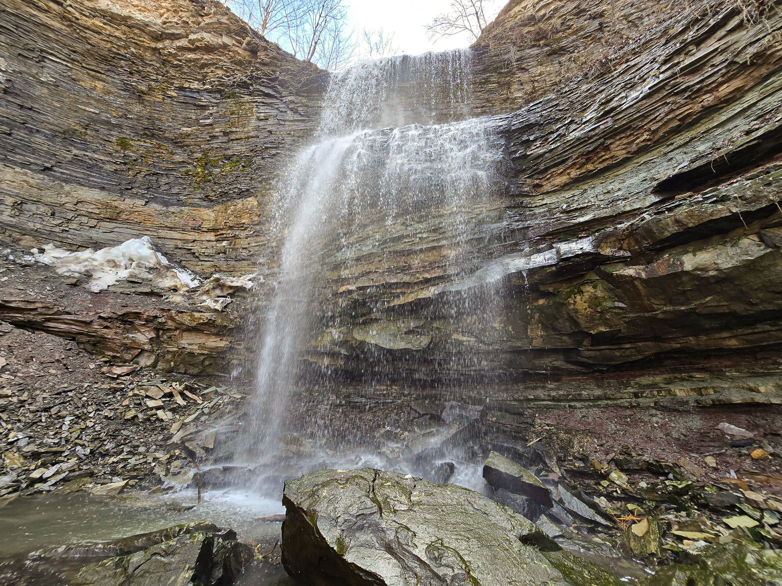Felker’s Falls as viewed from below.